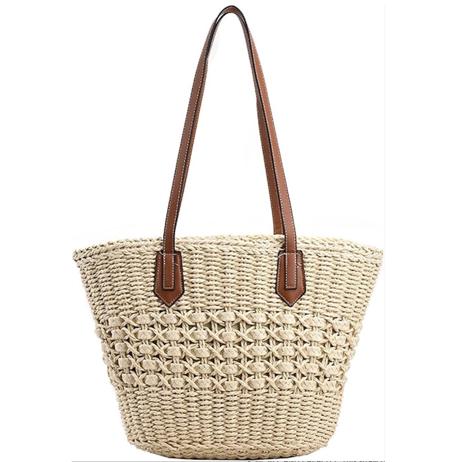 Strandtasche Damen, Große Handtasche Damen, Leichte Schultertasche Boho Shopper