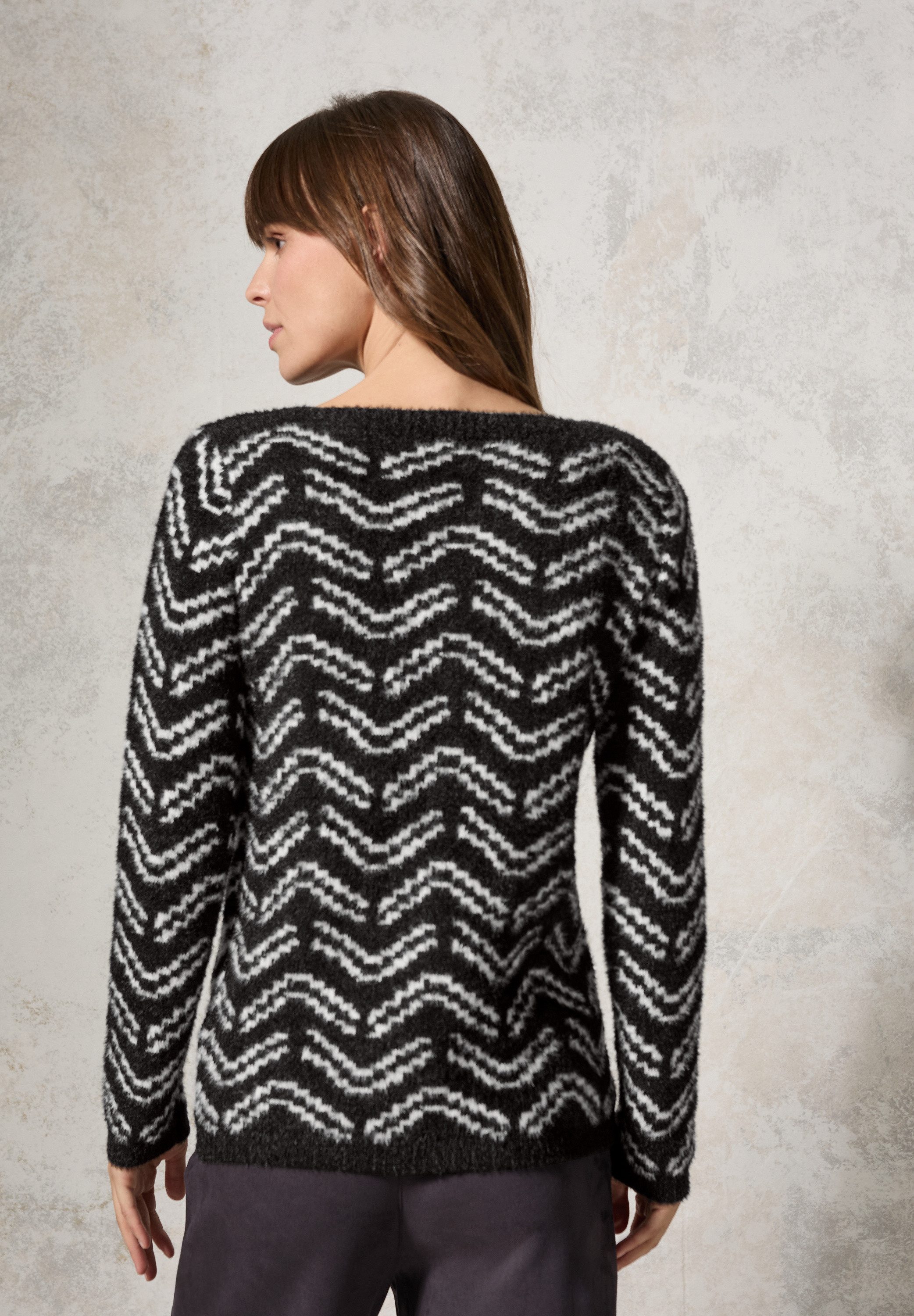 CECIL Strickpullover mit grafischem Muster