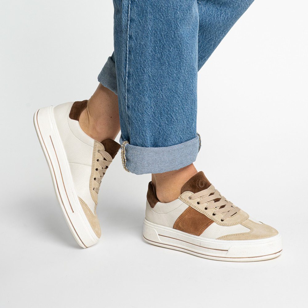 Ara CANBERRA 3.0 Plateausneaker Freizeitschuh, Halbschuh, Schnürschuh, in Komfortweite H (sehr weit)