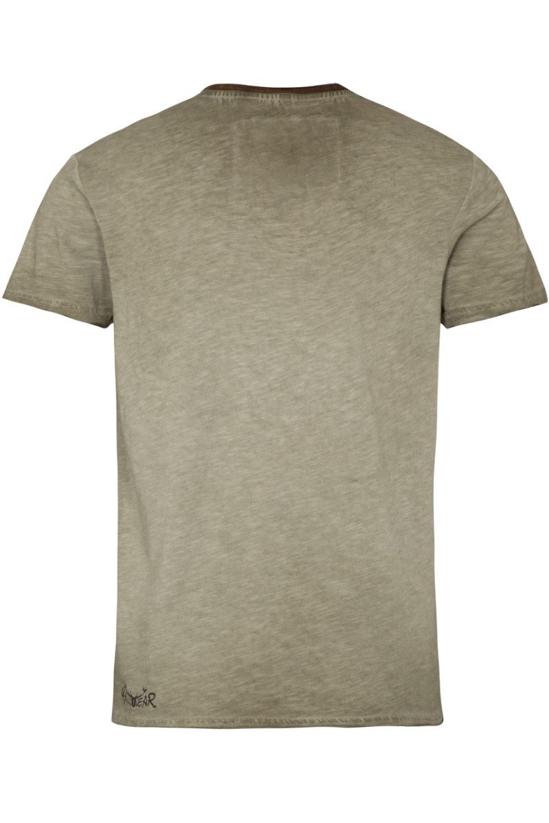 Hangowear Trachtenshirt Trachtenshirt Herren - AUGUSTUS - oliv
