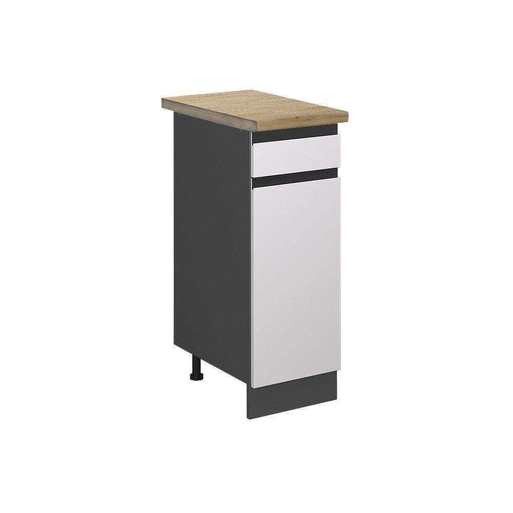 Vicco Unterschrank R-Line, Weiß/Anthrazit, 30 cm, günstig online kaufen