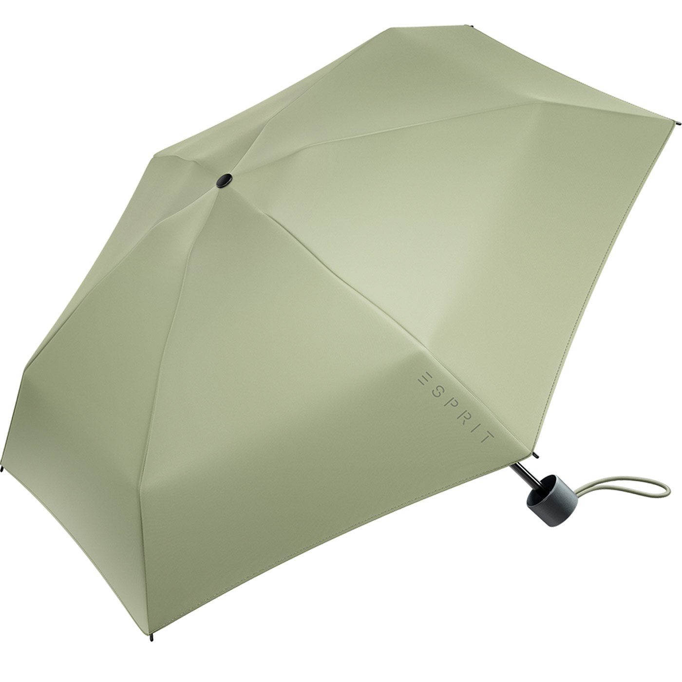 den Mini Super Damen Petito neuen Trendfarben olive Regenschirm 2022, in klein, Taschenregenschirm FJ winzig Esprit