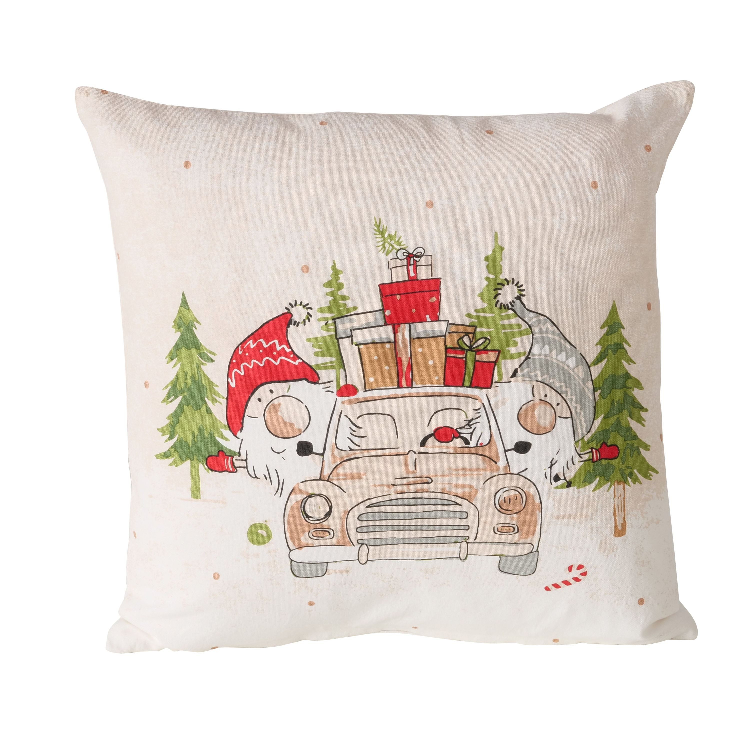 BOLTZE GRUPPE GmbH Dekokissen Dekoratives Weihnachtskissen CARRIE, 45 x 45 cm, Weihnachtskissen