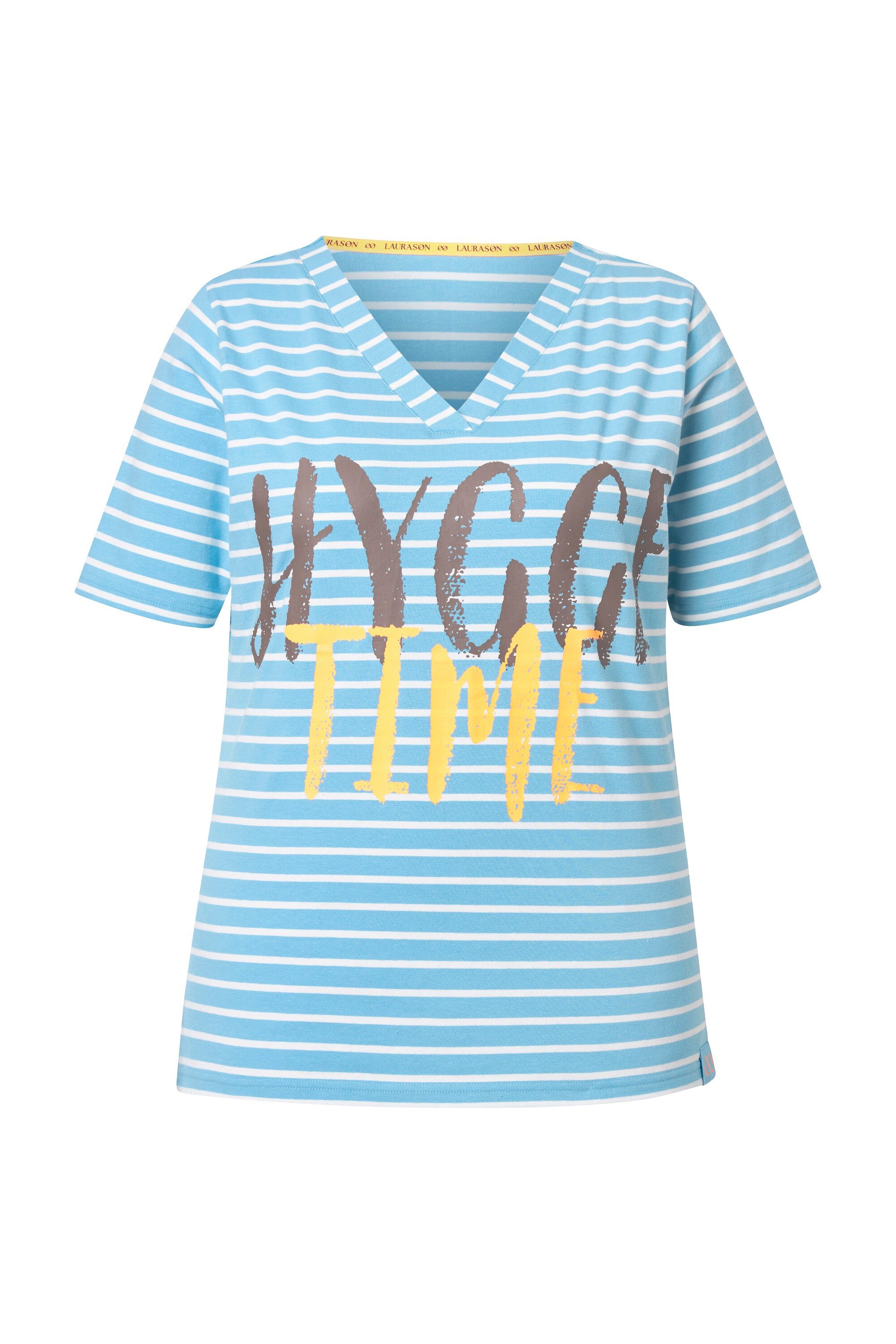 Laurasøn T-Shirt Ringelshirt 1/2-Arm V-Ausschnitt günstig online kaufen