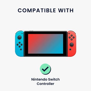 kwmobile Spielekonsolen-Tasche 2 Silikonhülle für Nintendo Switch Controller Hülle (1-tlg), Schutzhülle für Spielecontroller aus Silikon - Controllerschutz Set