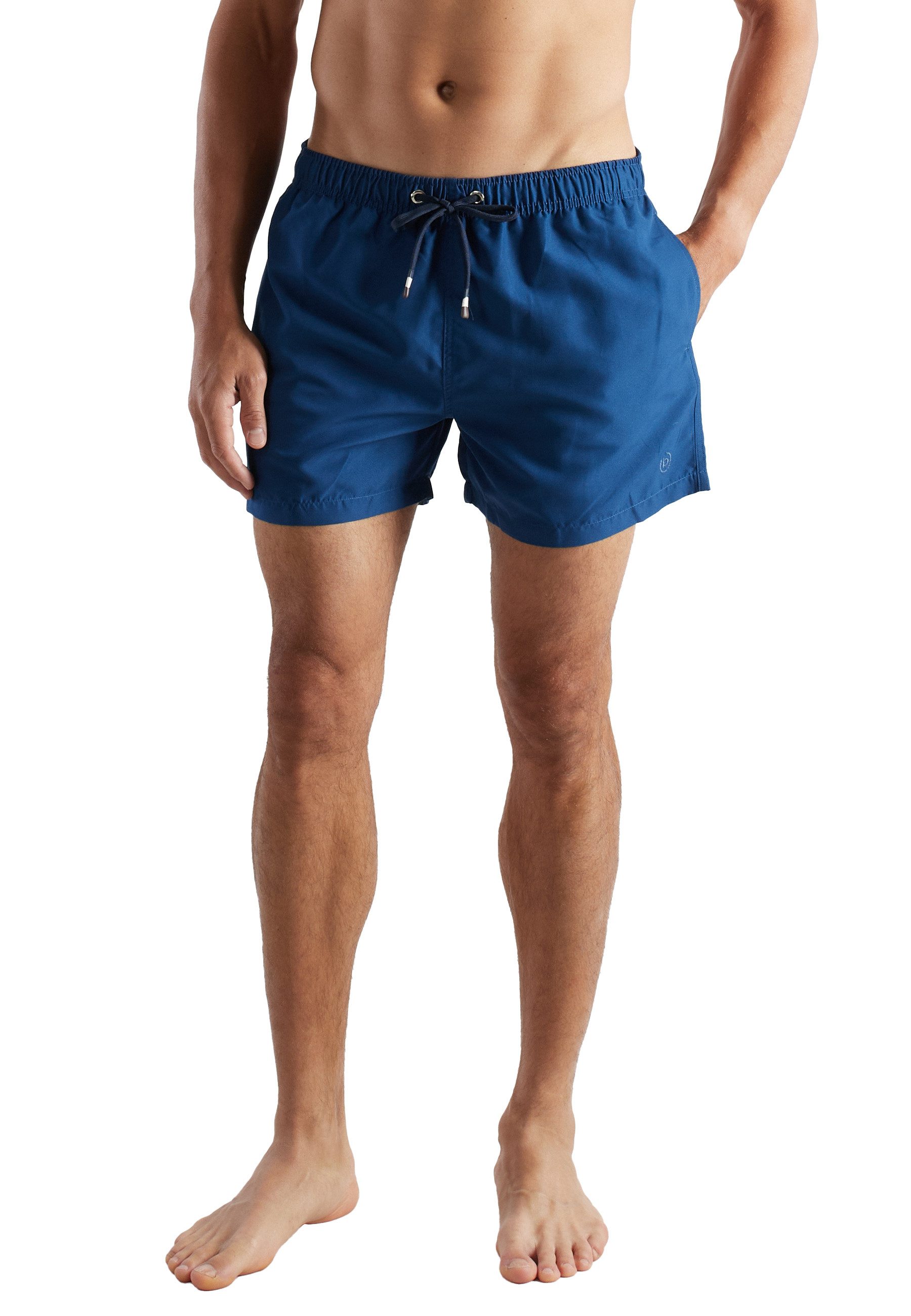 bugatti Badehose BUGATTI Herren Badeshorts blau uni (1-St)