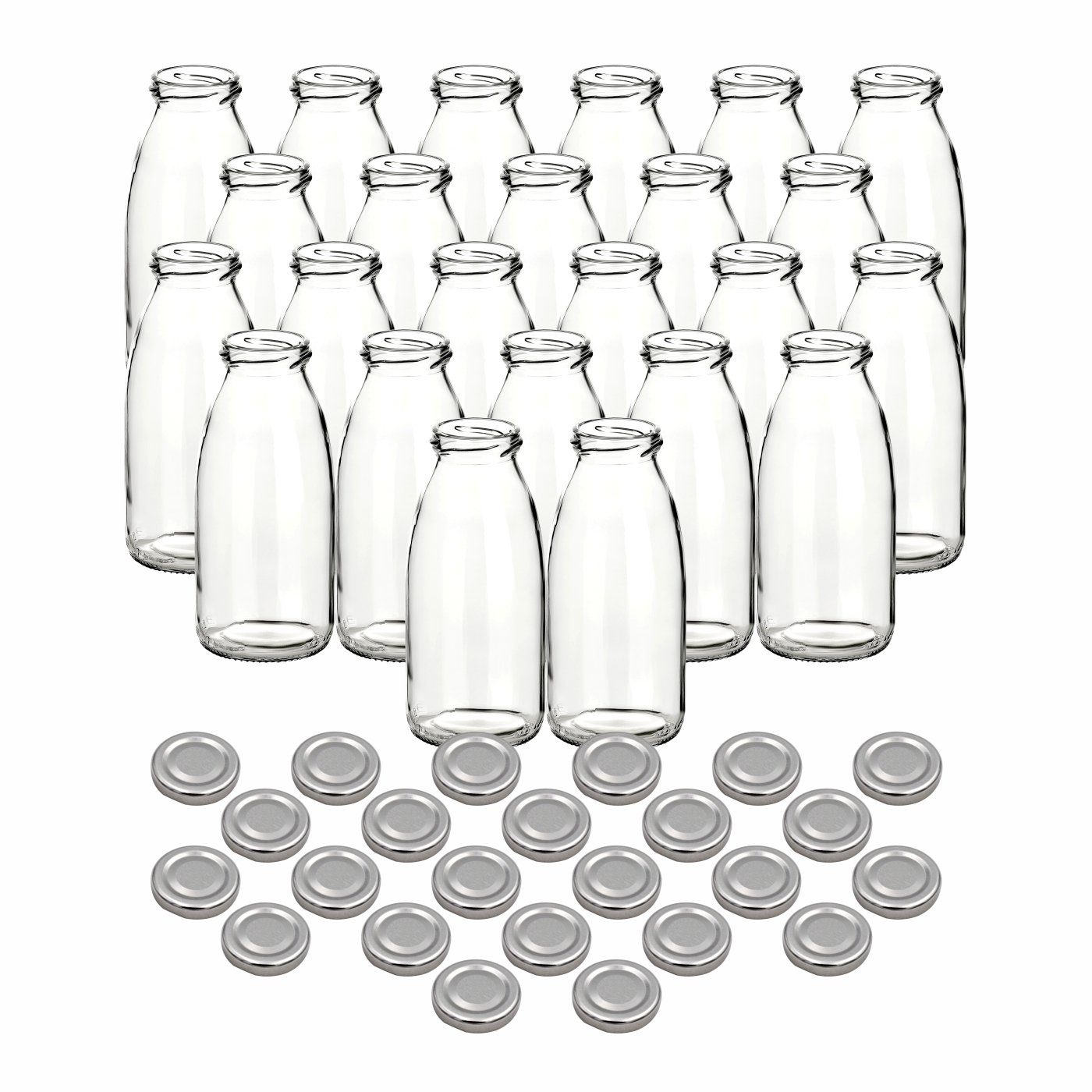 Trinkflasche Saftflaschen 250 ml mit Schraub-Deckel - Kleine Flasche 0,25 l