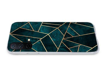 MuchoWow Handyhülle Steine - Gold - Luxus - Muster - Abstrakt, Phone Case, Handyhülle OnePlus Nord CE 5G, Silikon, Schutzhülle