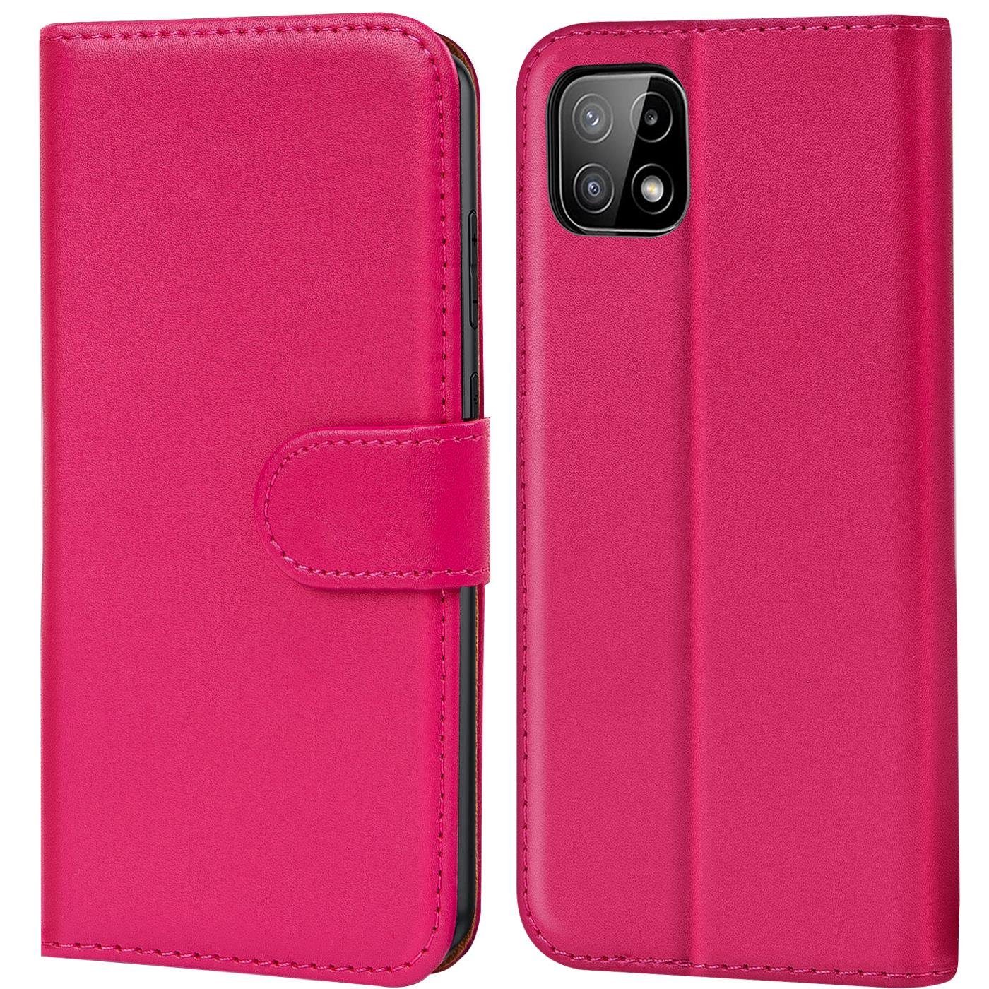 CoolGadget Handyhülle Wallet Klapp Tasche Book Case für Samsung Galaxy A22 5G 6,6 Zoll, Hülle Klapphülle Flip Cover Etui Schutzhülle