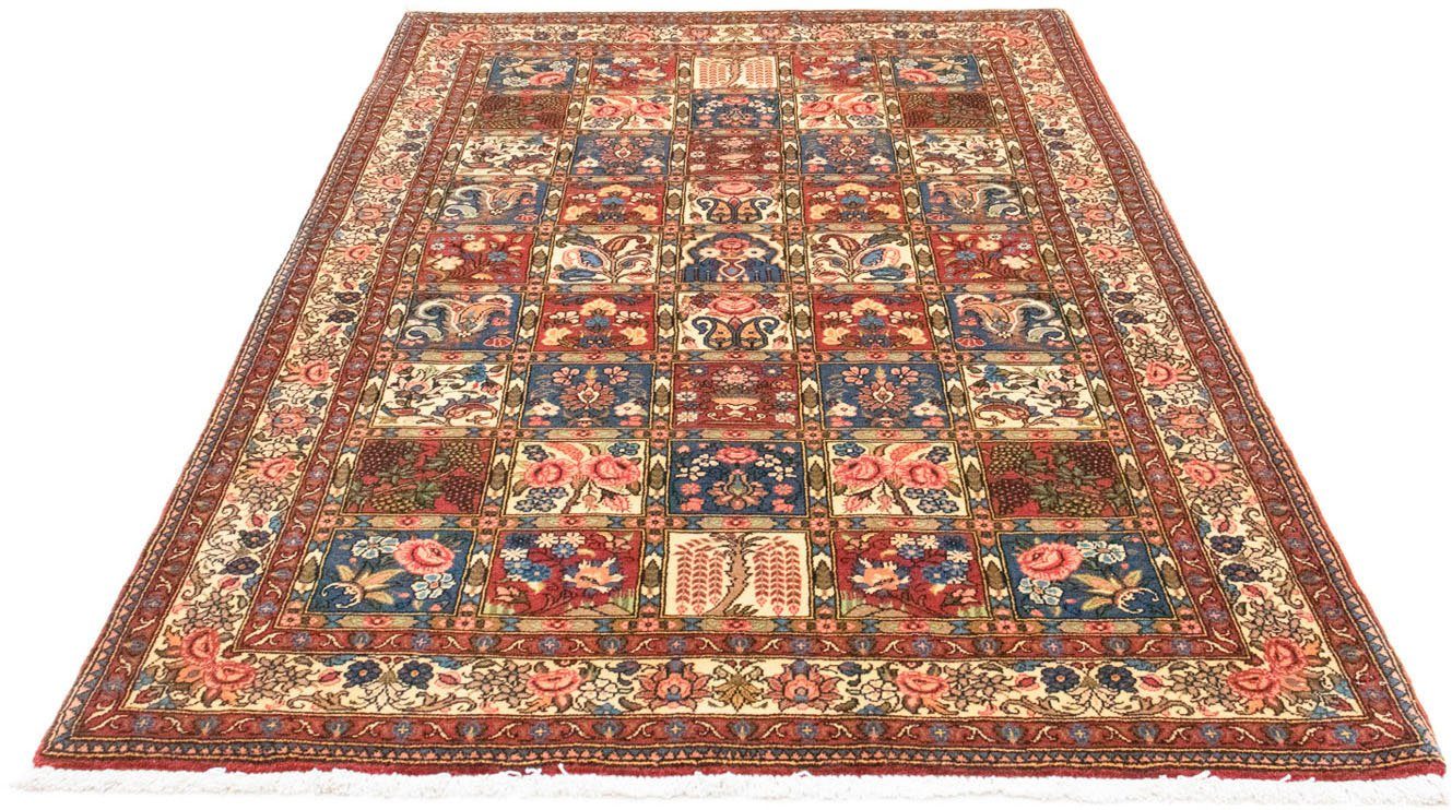 Orientteppich Perser - Nomadic - 213 x 134 cm - mehrfarbig, morgenland, rechteckig, Höhe: 10 mm, Wohnzimmer, Handgeknüpft, Einzelstück mit Zertifikat