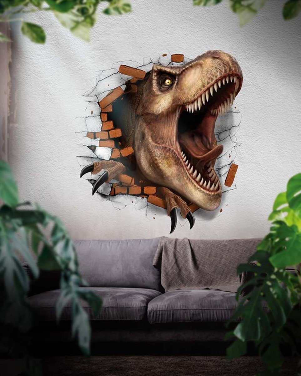Dinosaurier cm Hängedekoration Deko als Wandtattoo T-Rex 70x80 Horror-Shop