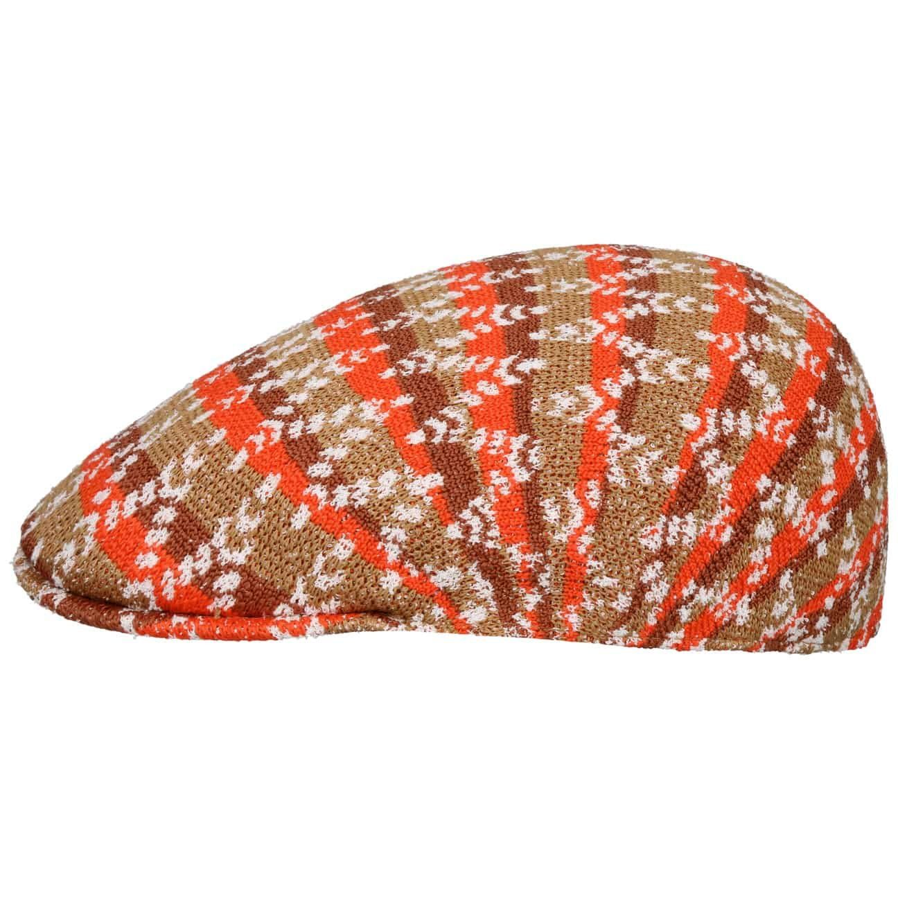 Kangol Flat Cap (1-St) Schirmmütze mit apricot Schirm