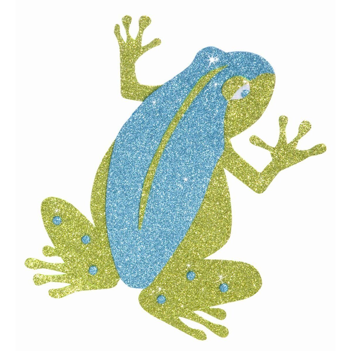 Folia Moosgummi Moosgummi Glitter - 20 x 29 cm selbstklebend 5 Farben sortiert.