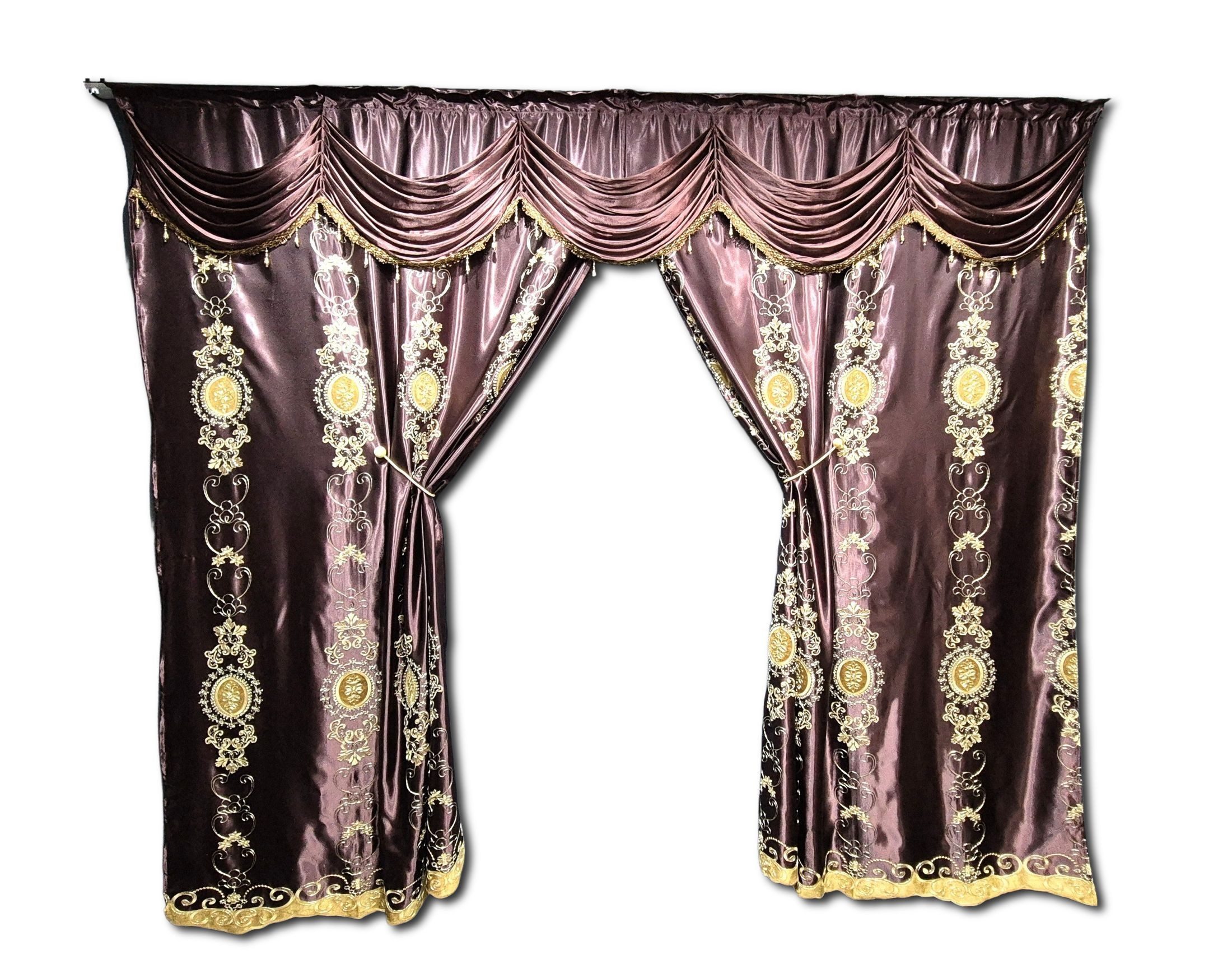 Gardinen by Justyna Verdunkelungsvorhang Barock Gardine günstig online kaufen