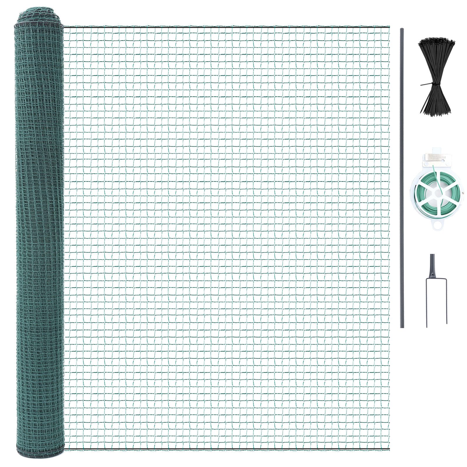 Meulbaty Freigehege Hühnerzaun Geflügelnetz, Hundezaun Nylon mit Pfähle Mob günstig online kaufen