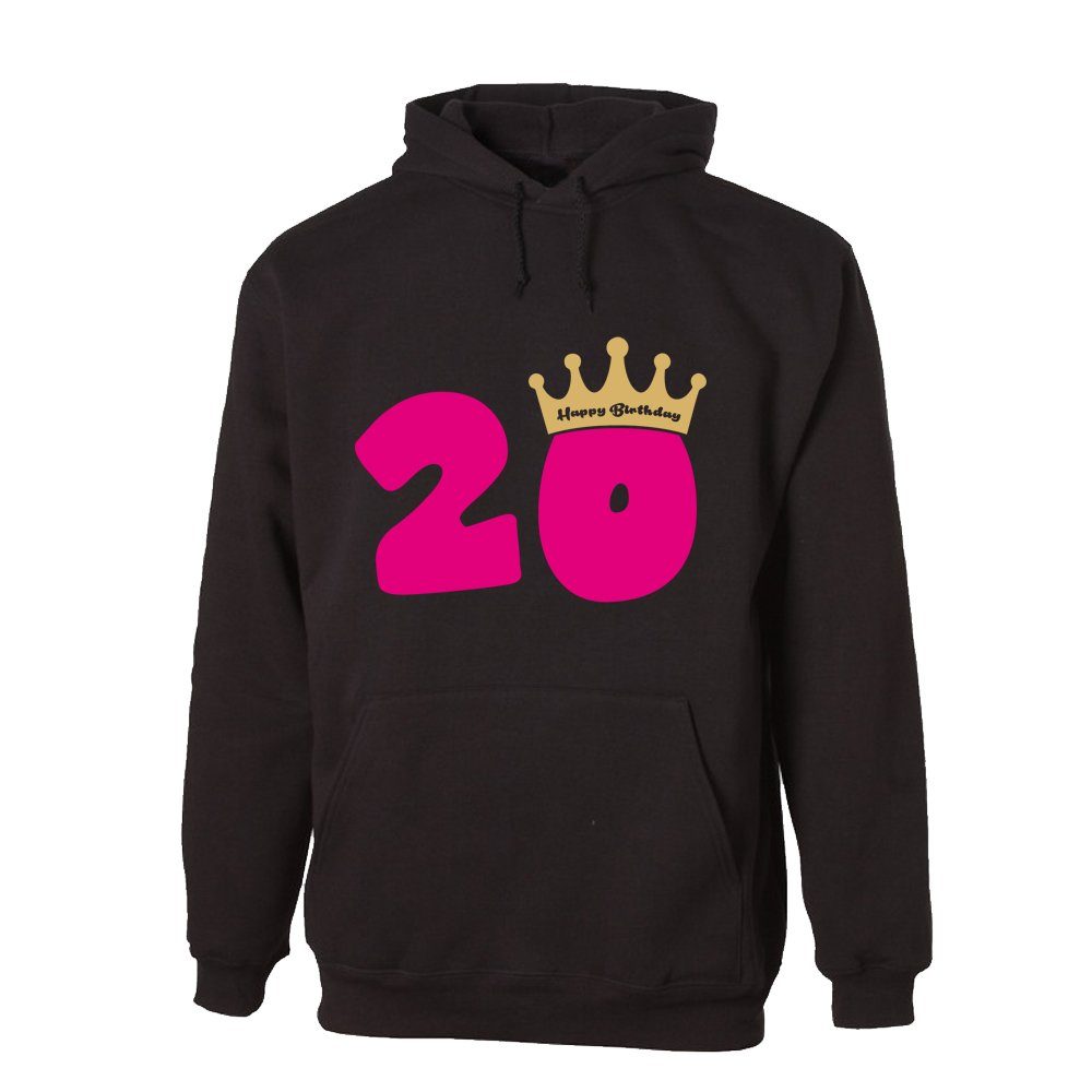 G-graphics Hoodie 20 – Happy Birthday – mit Krone Unisex mit trendigem Fron günstig online kaufen