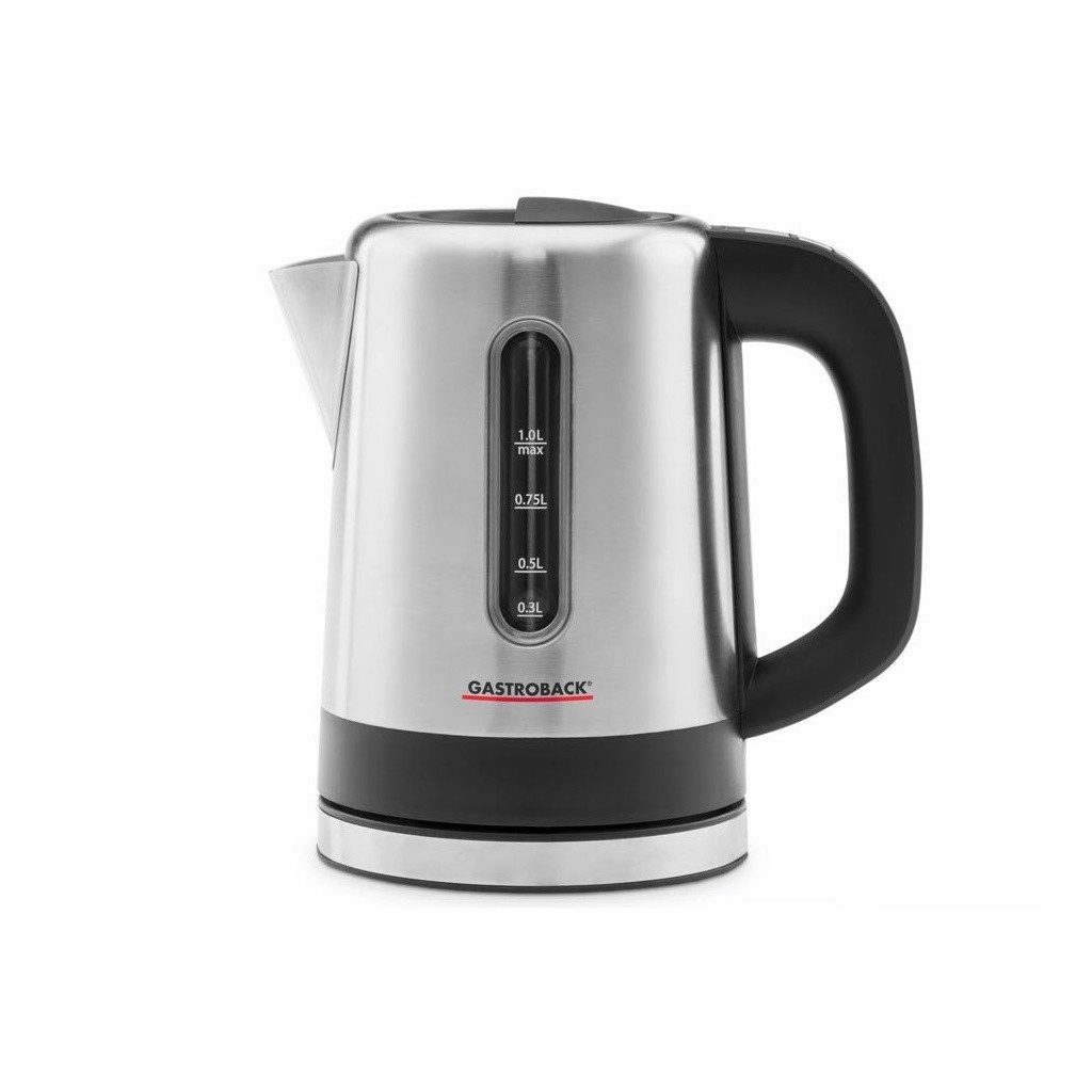 Gastroback Wasserkocher Gastroback 42435 Design Mini Wasserkocher 1 L edelstahl