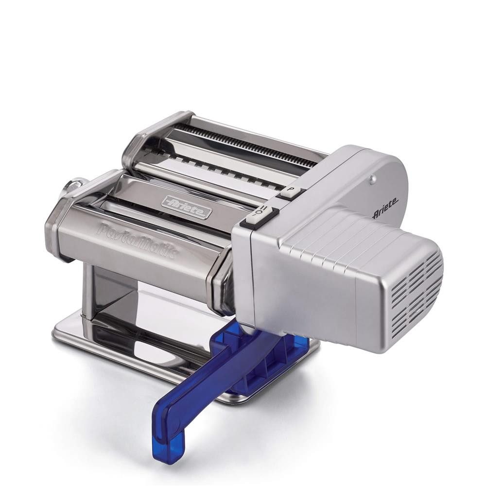 Ariete Nudelmaschine 1593/00, Elektrisch, 2 Geschwindigkeitsstufen, Pulse, 5 Nudelformen, silber