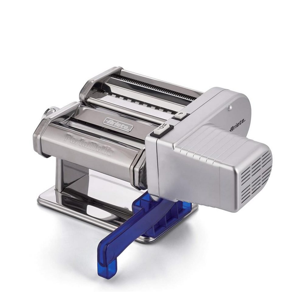 Ariete Nudelmaschine 1593/00, Elektrisch, 2 Geschwindigkeitsstufen, Pulse, 5 Nudelformen, silber