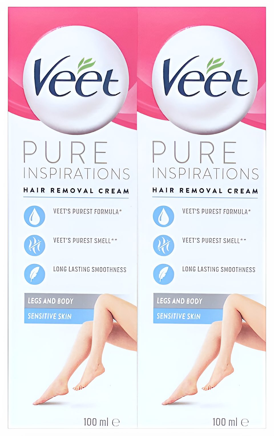 Veet Enthaarungscreme Pure Inspirations 2x100ml