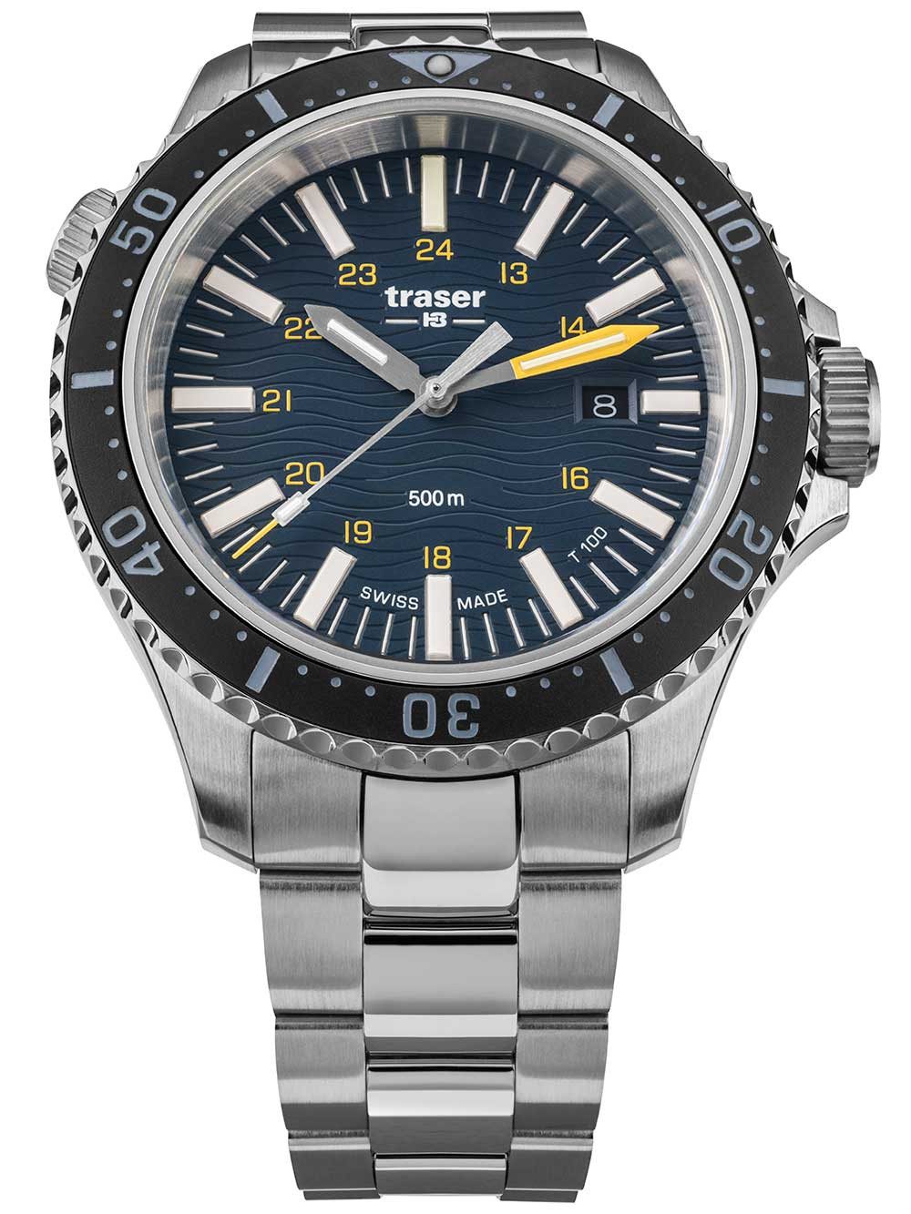 Traser Quarzuhr Traser H3 109372 P67 T100 SuperSub Blue Herrenuhr 46mm 50ATM Traser H3 109372 P67 T100 SuperSub Blue Herrenuhr 46mm 50ATM