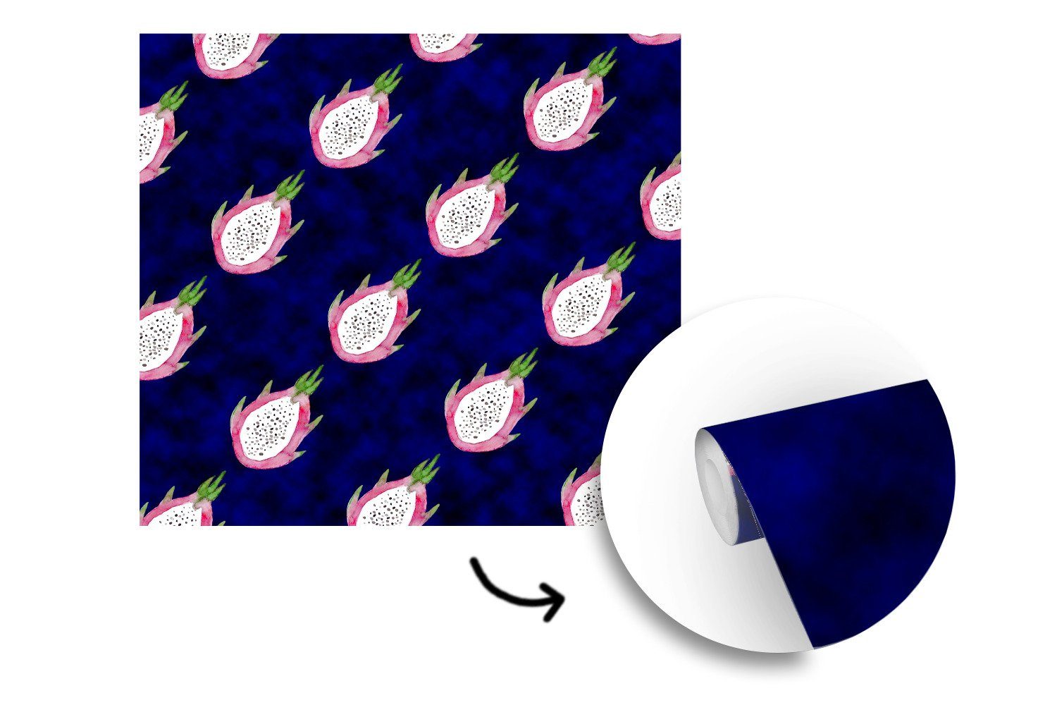 Tropisch, Drachenfrucht Tapete Wohnzimmer oder Wandtapete St), (5 - Vinyl Schlafzimmer, bedruckt, - Fototapete Obst für Matt, MuchoWow