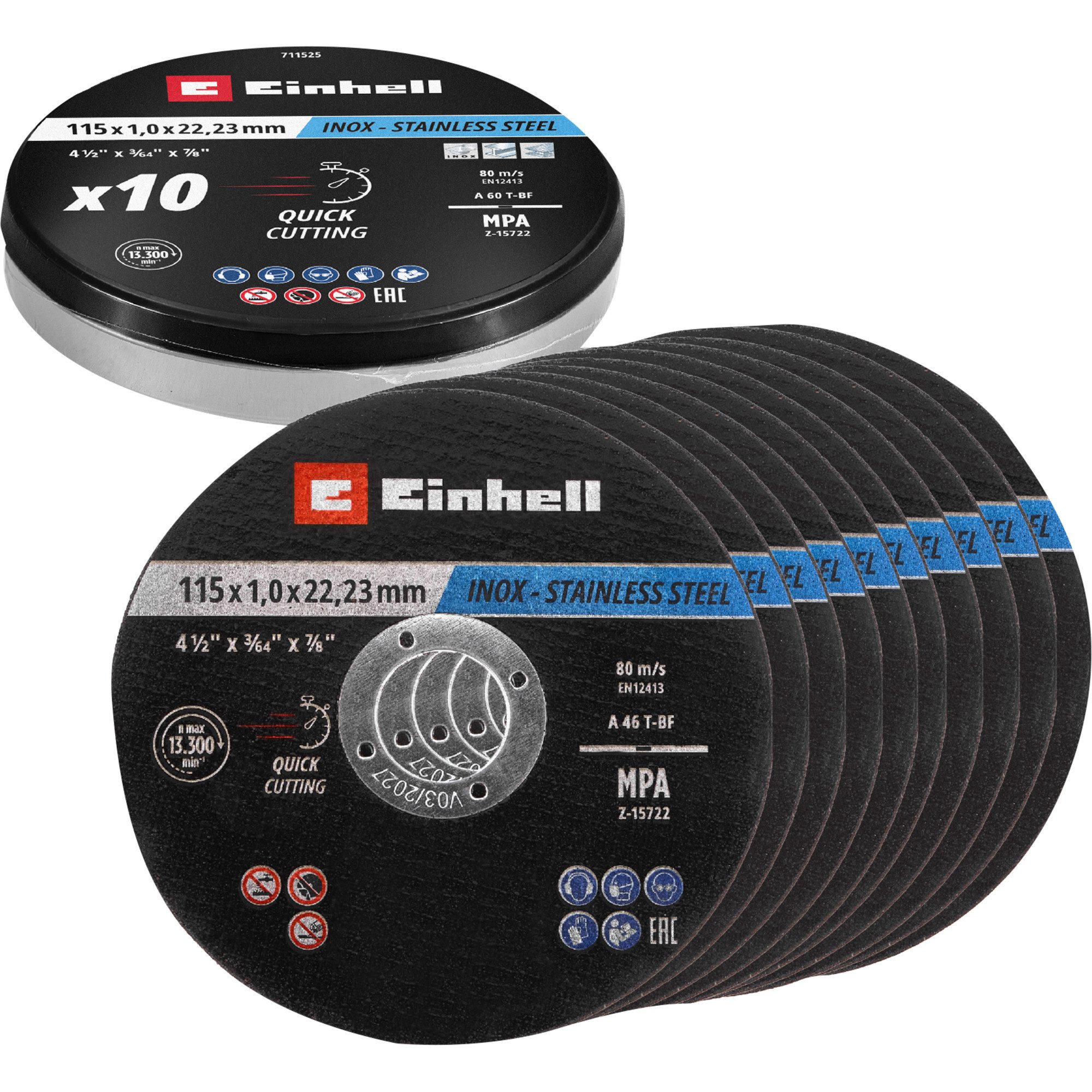 Einhell Sägeblatt EINHELL Trennscheibe dünn, Ø 115 x 1,0mm, 10