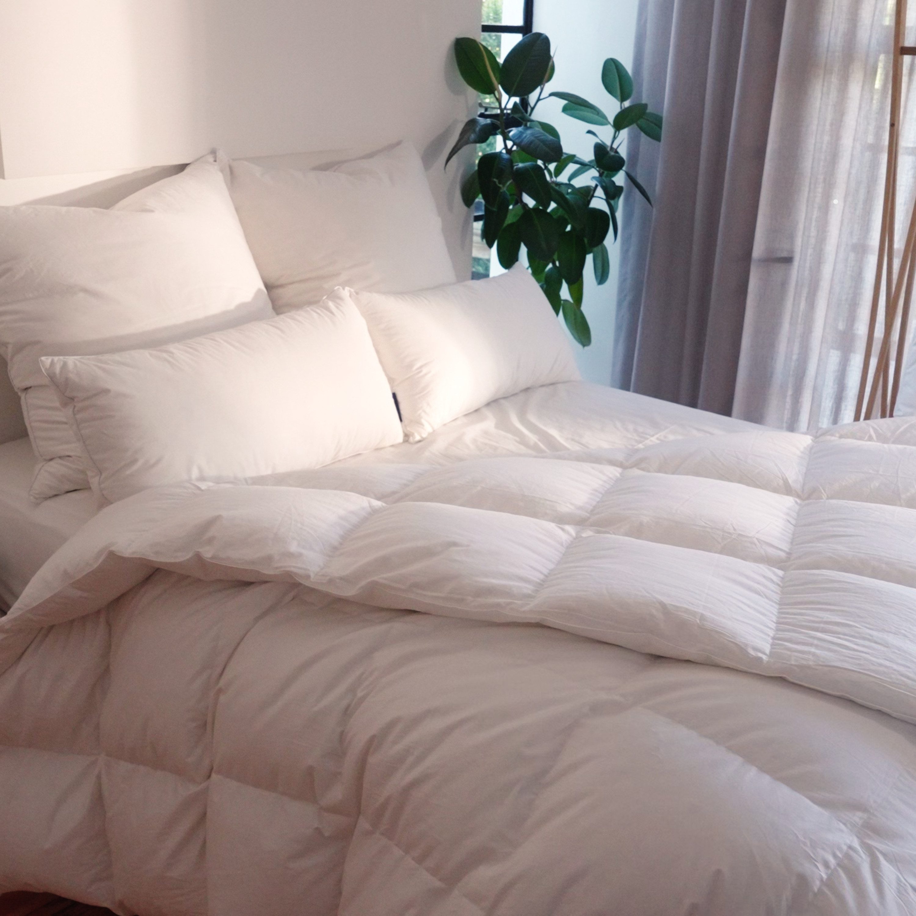 CALMONT Daunenbettdecke Daunendecke "Royal", Luxus Daunenbettdecke Winter, Füllung: 100% franzäsische Entendaune, Klasse 1 (Bauschkraft: 800 CUIN), neu, Luxuriöse Bauschkraft für maximalen Schlafkomfort