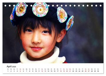 CALVENDO Wandkalender Wildes China (Tischkalender 2025 DIN A5 quer), CALVENDO Monatskalender