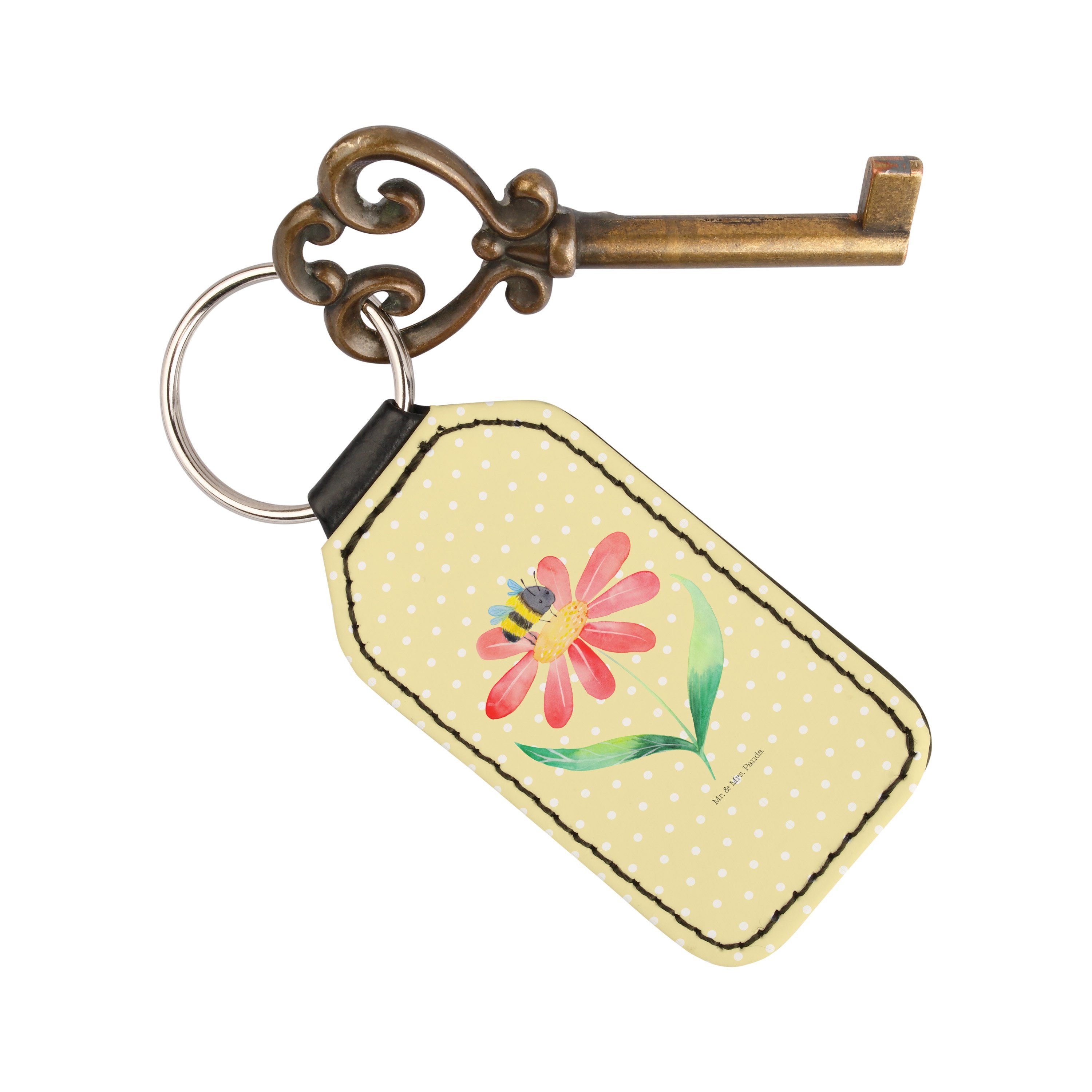 Panda & Blume Gelb - (1-tlg) Taschenanh Schlüsselanhänger, Mrs. Schlüsselanhänger Hummel - Geschenk, Mr. Pastell