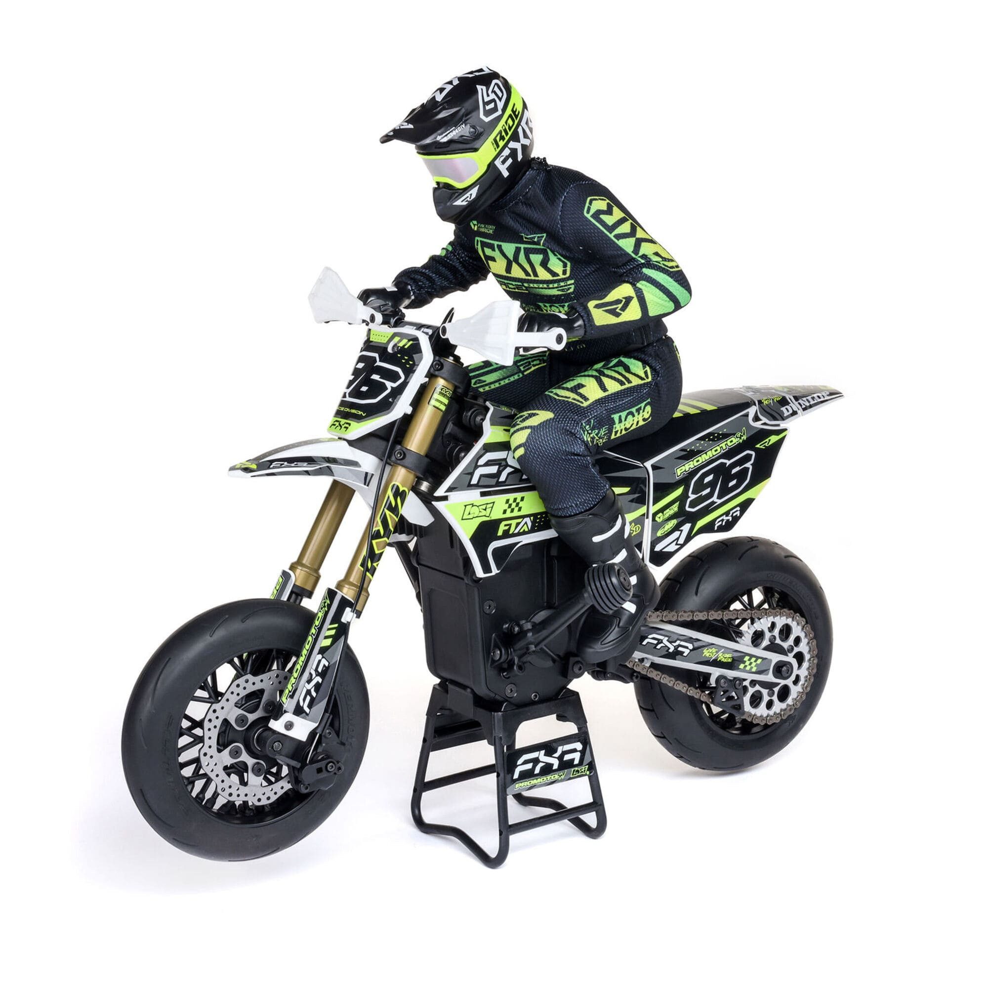 Losi RC-Motorrad LOSI 1:4 Promoto-SM FXR Supermoto RC Motorrad RTR Basic Weiss