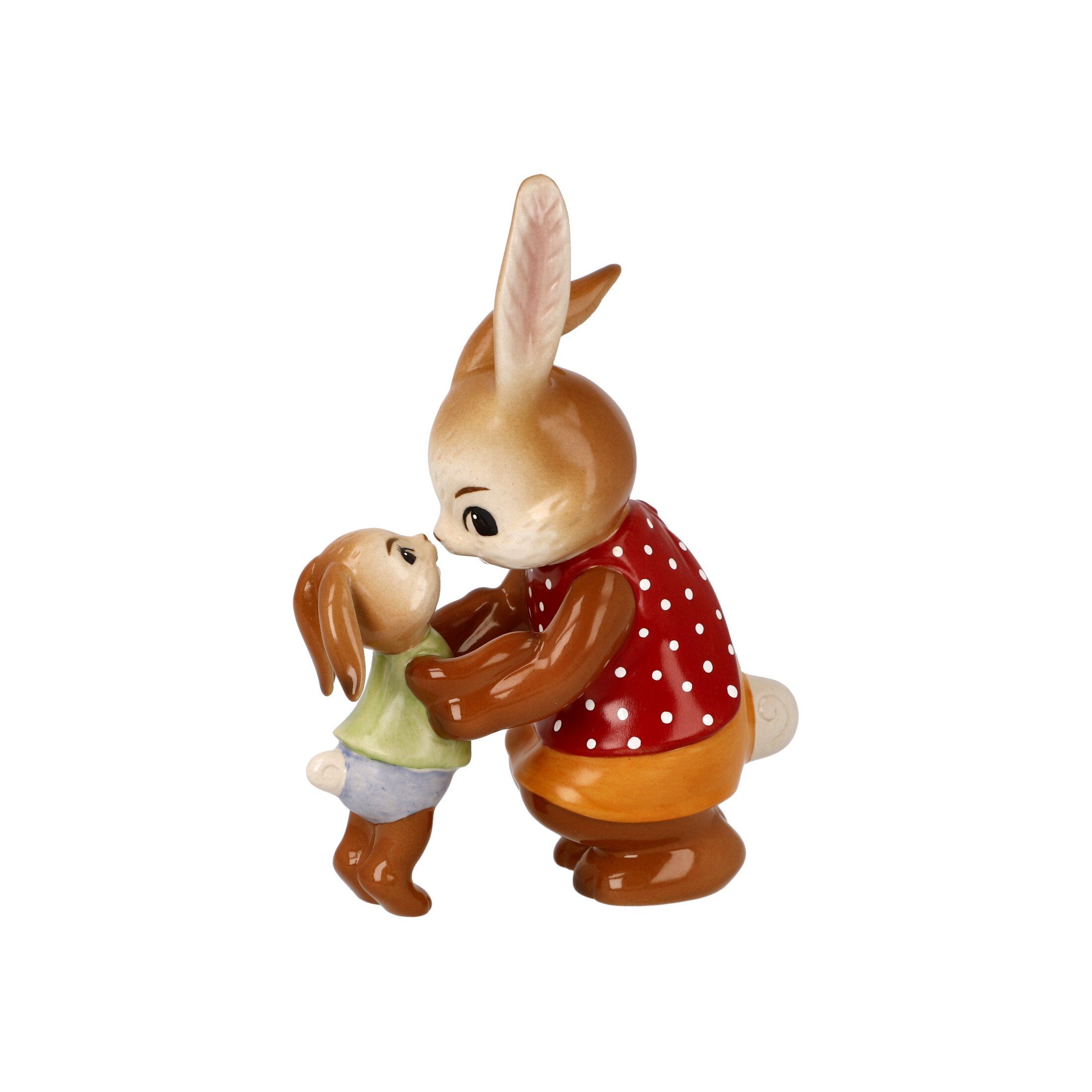 Goebel Osterfigur Hasenfamilie Kleiner Schatz 15 cm