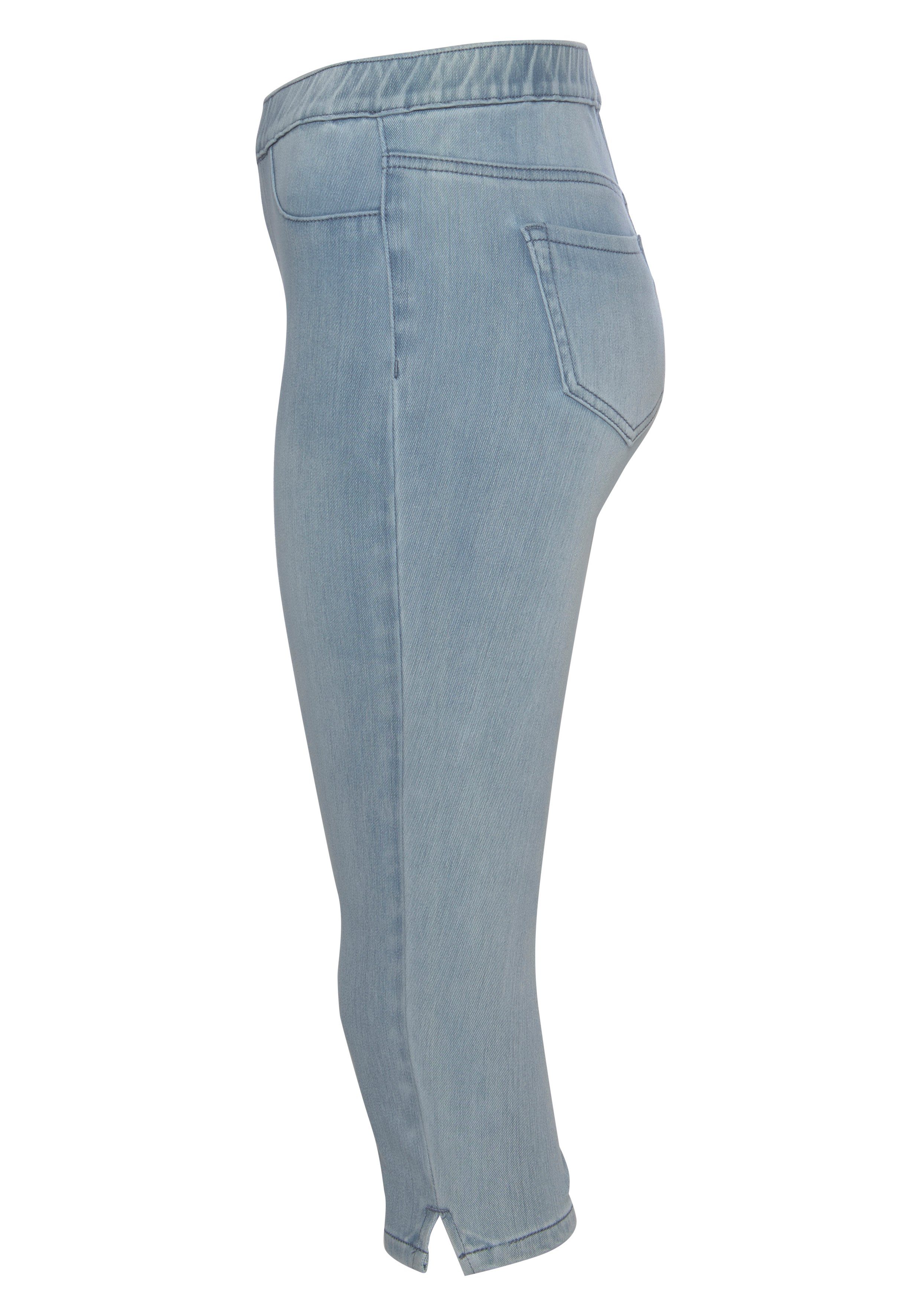 Denim-Optik High Waist Jogg Arizona Pants light-blue-washed in