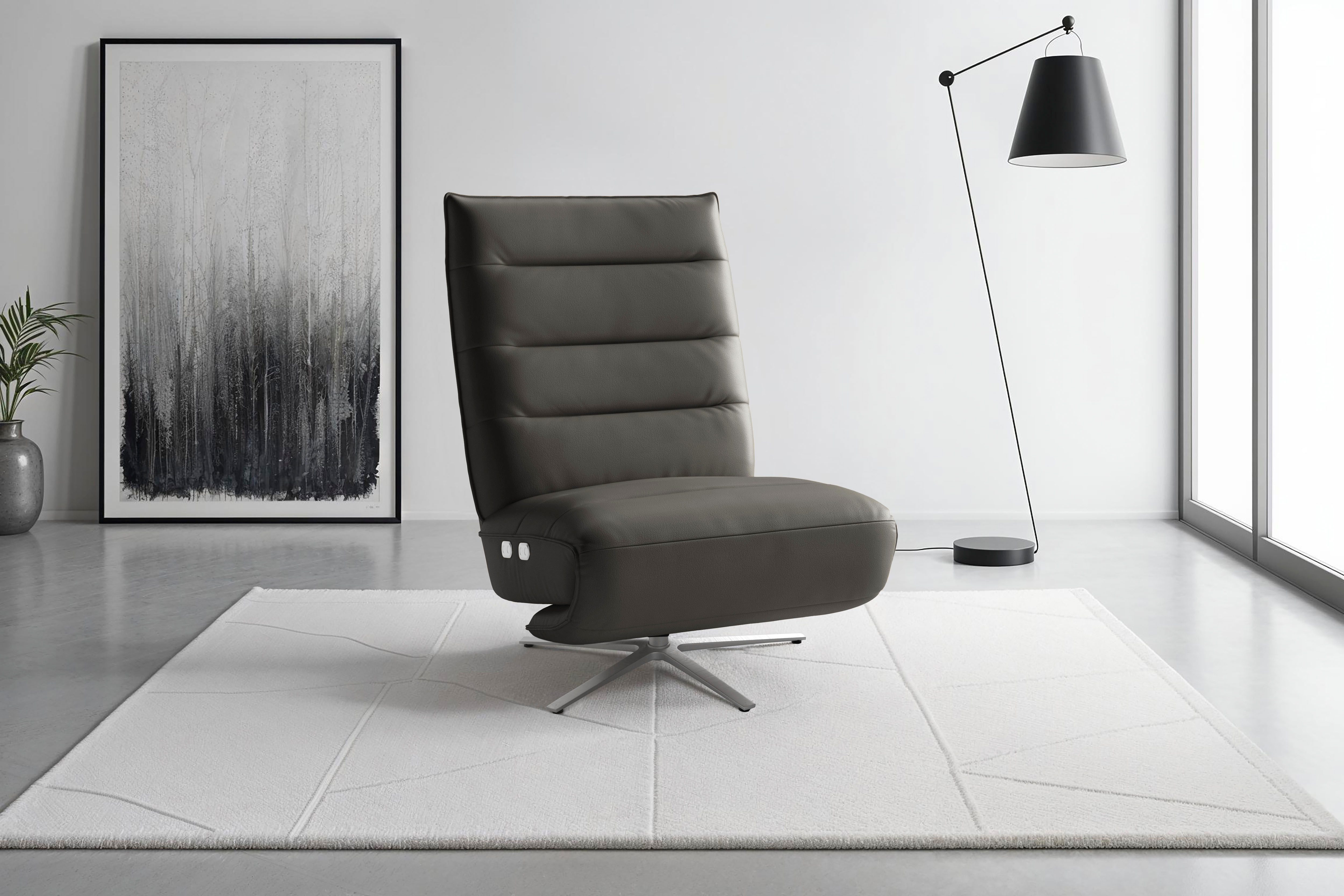 sit&more TV-Sessel Eve, mit Herz-Waage und 2 Motoren, Bedienfelder im Sitz