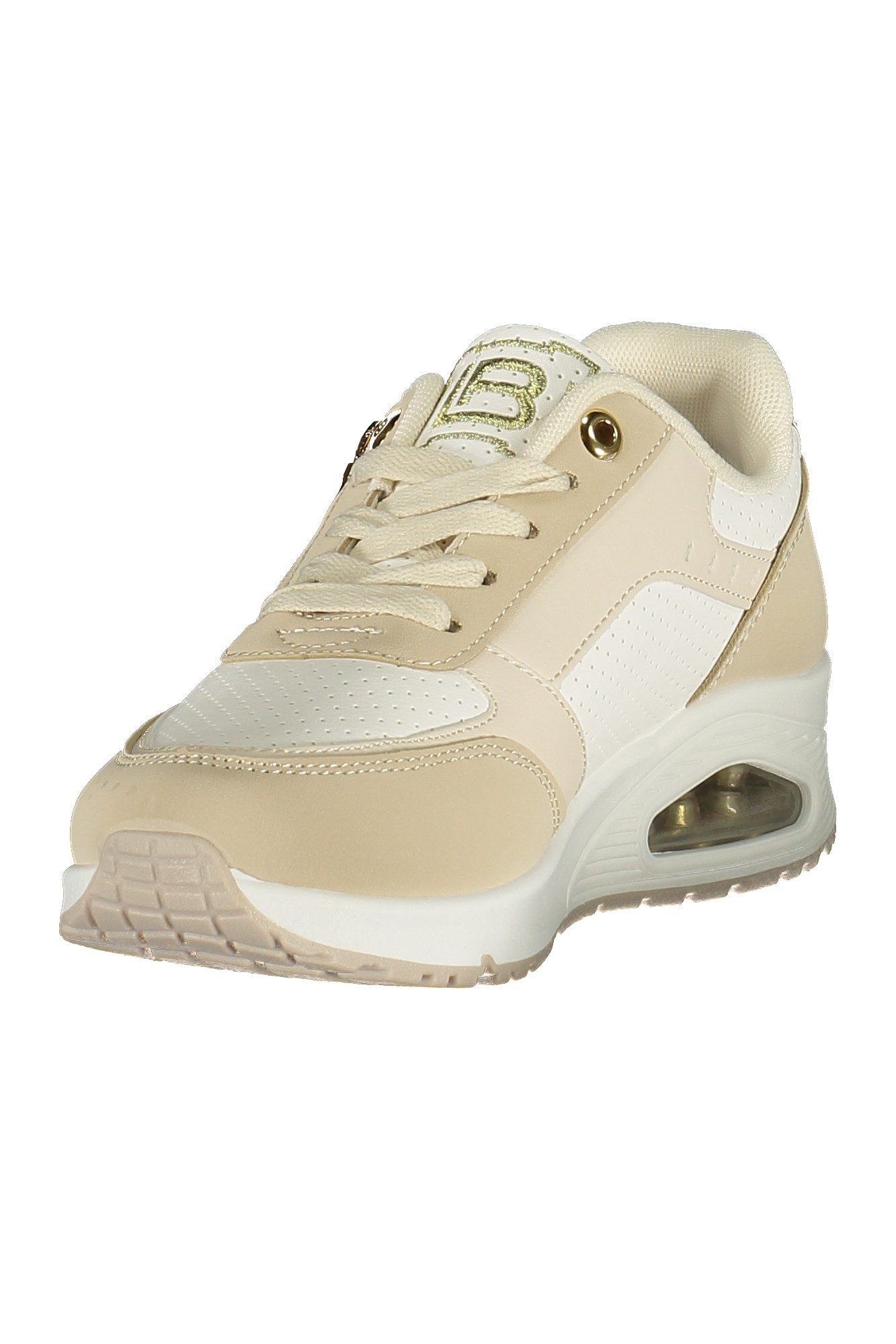 Laura Biagiotti Sneaker Beige Damensportschuhe mit Reißverschluss &