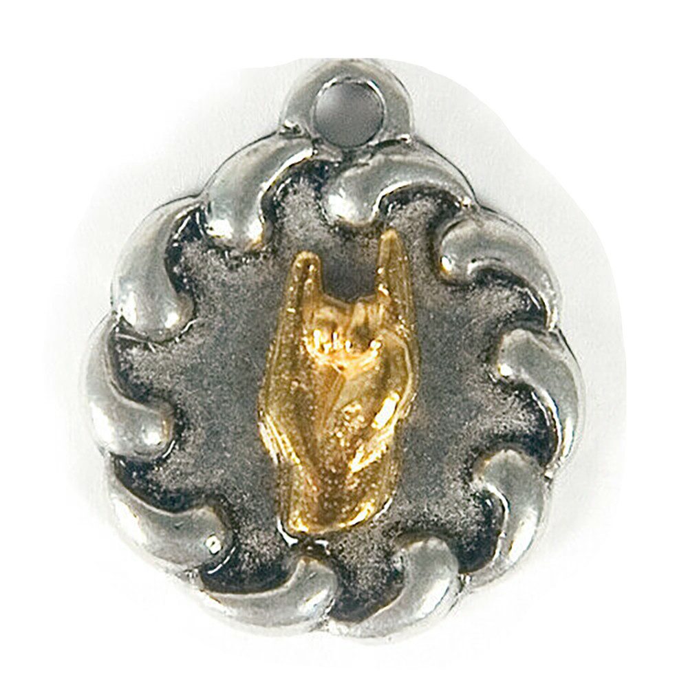 HOPLO Kettenanhänger Die gehörnte Hand - Glücksbringer Anhänger Schmuck - Glück - 23mm ?