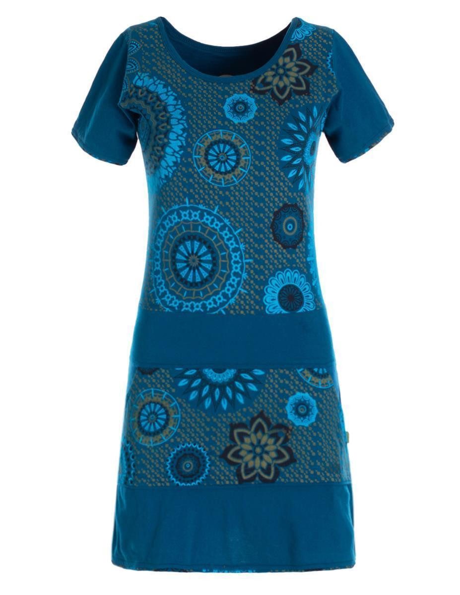Vishes Sommerkleid Kurzarm Damen Sommer-Kleid Mini-Kleid günstig online kaufen