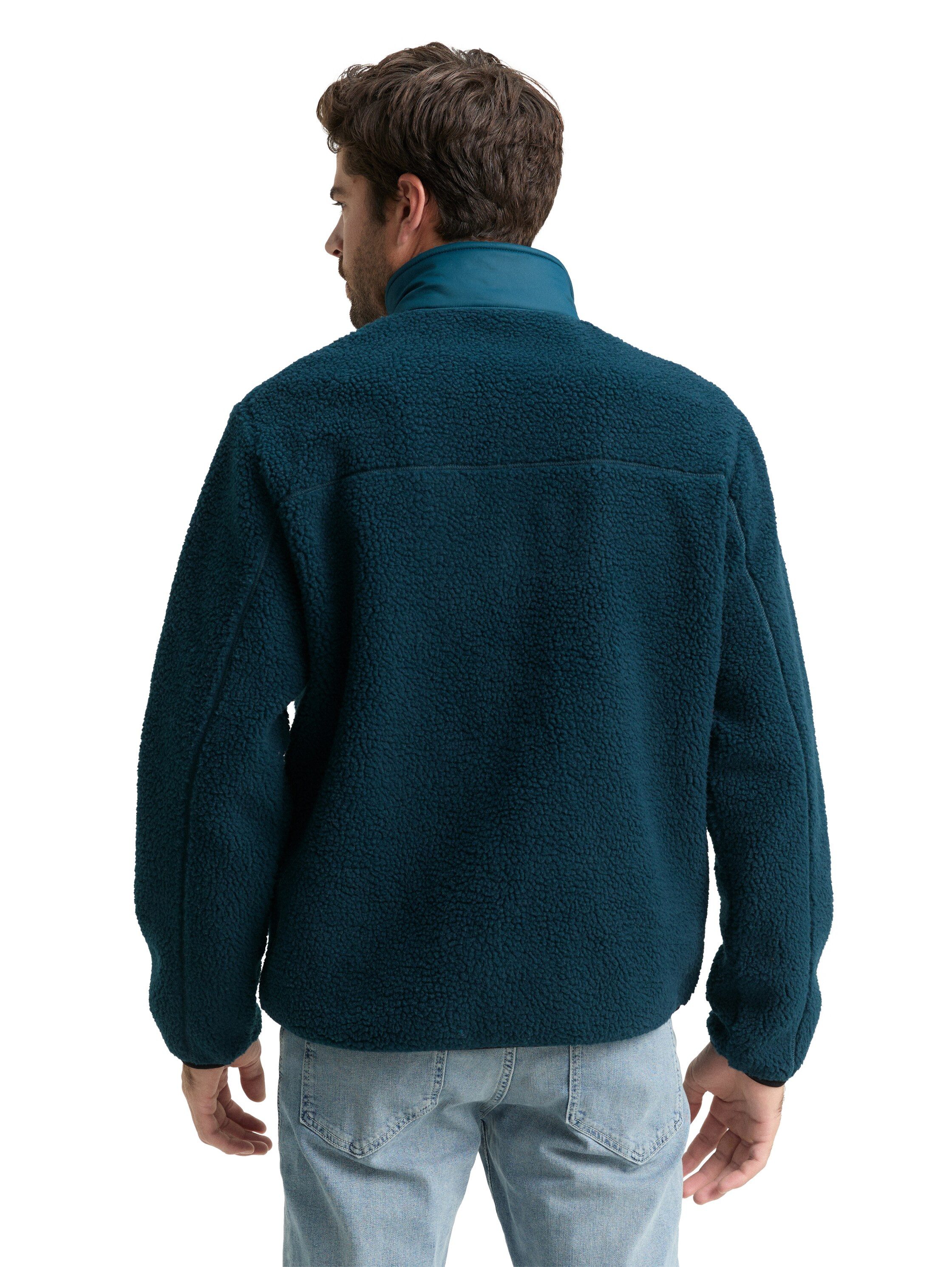 TOM TAILOR Denim Fleecejacke mit Logo Stickerei günstig online kaufen