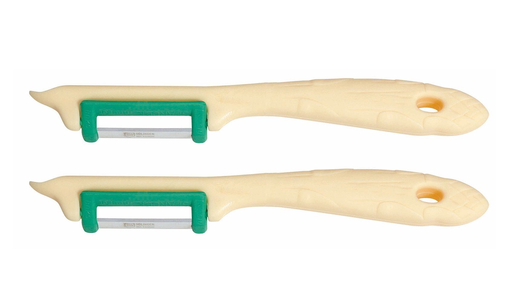 RÖR Spargelschäler 10149-2, Gemüseschäler 2er Set, perfekt zum Schälen von Obst und Gemüse - Made in Solingen