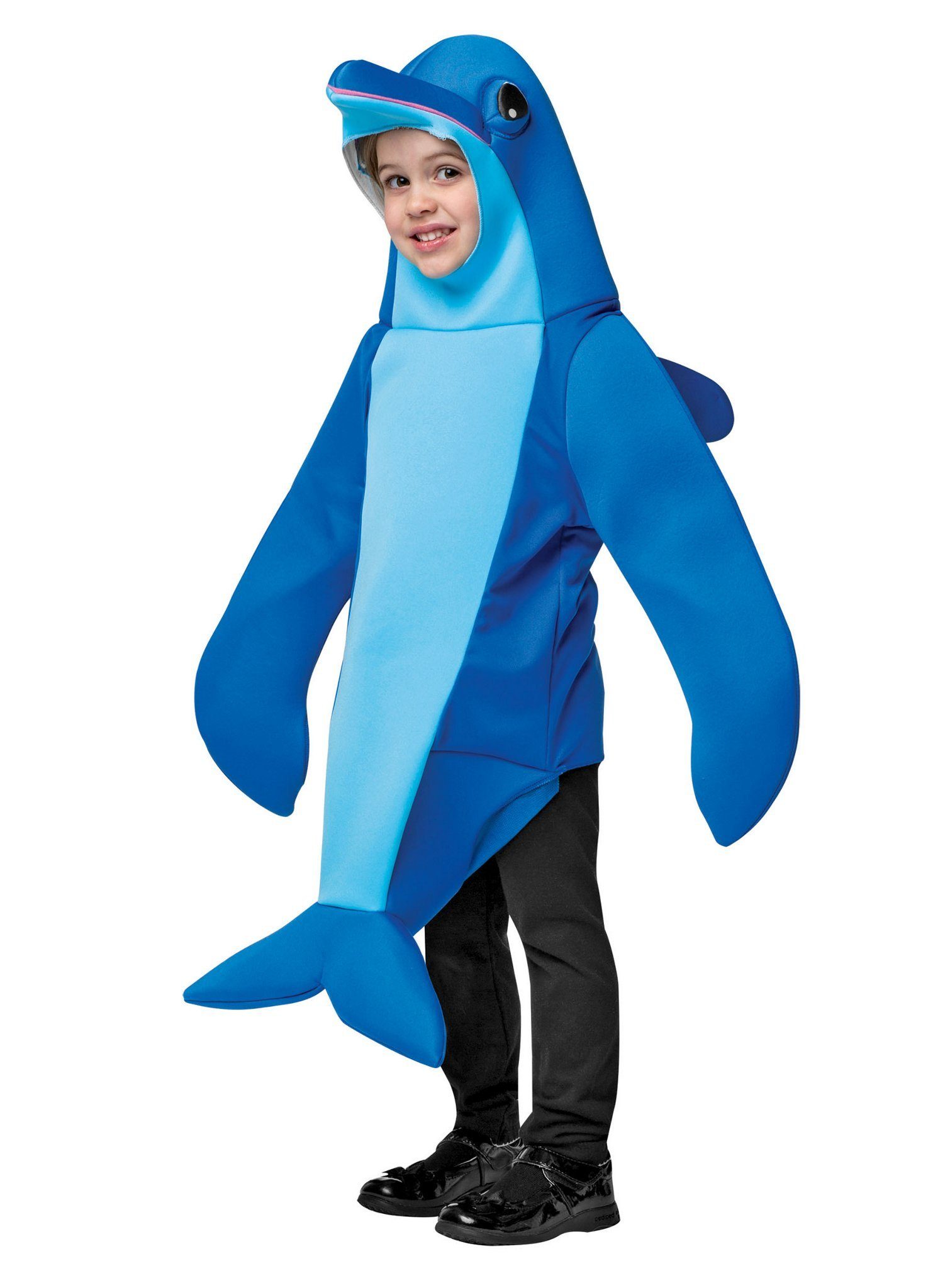 Rast Imposta Kostüm Delfin, Witziges Tier Kinderkostüm für Karneval und Fasching