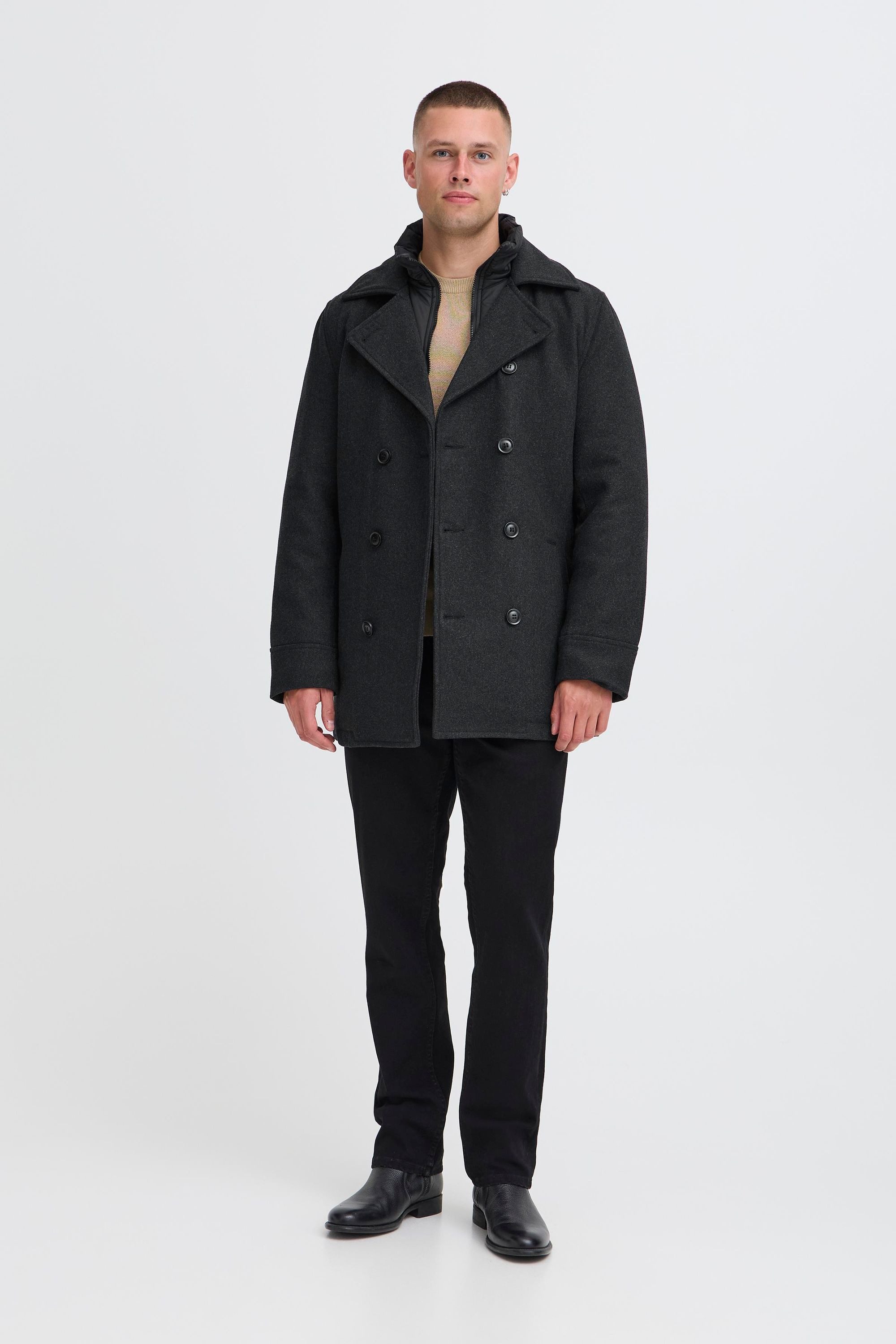 Indicode Wollmantel IDLuxeno Modischer Mantel