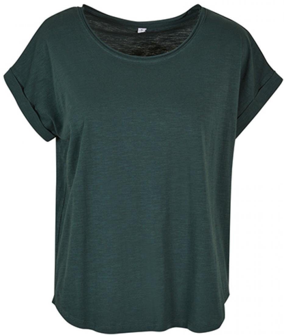 Build Your Brand Rundhalsshirt Damen Long Slub Tee / Hinten extra lang gesc günstig online kaufen
