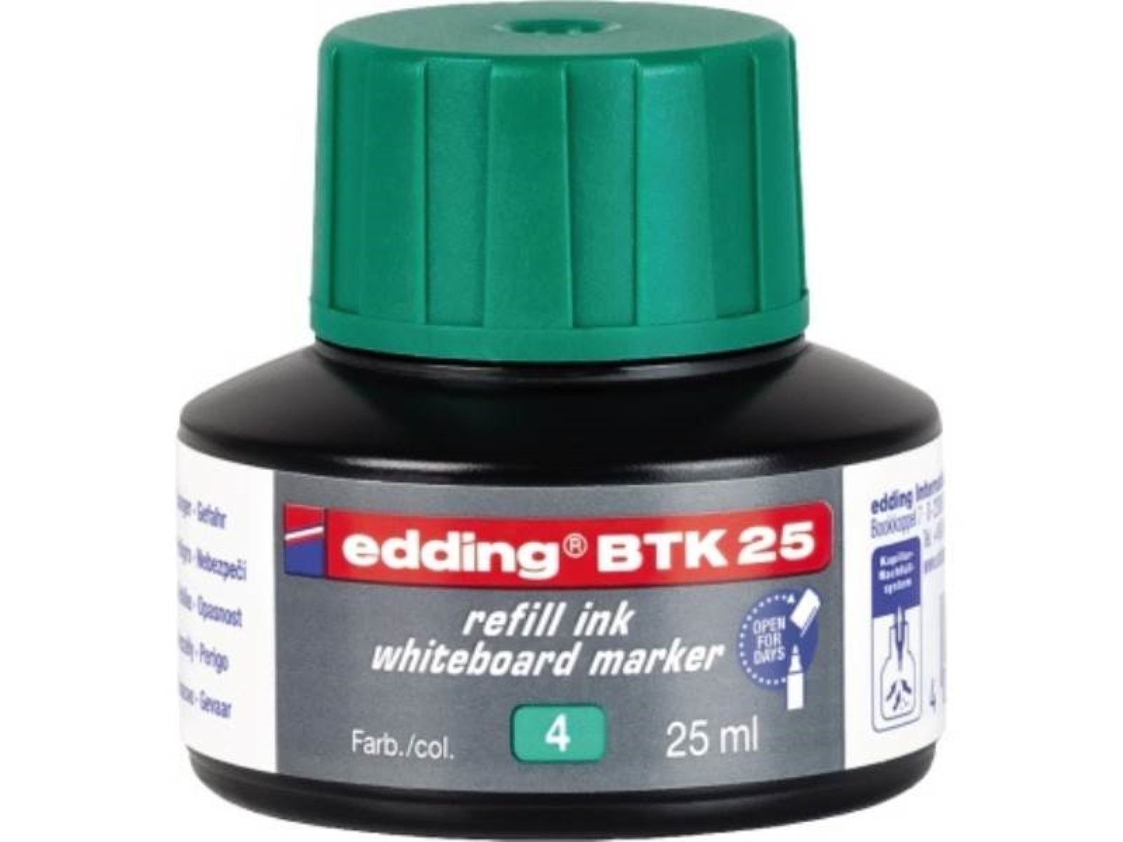 edding Marker EDDING 4-BTK25004 edding Nachfülltinte Marker BTK 25 Flasche grün 2