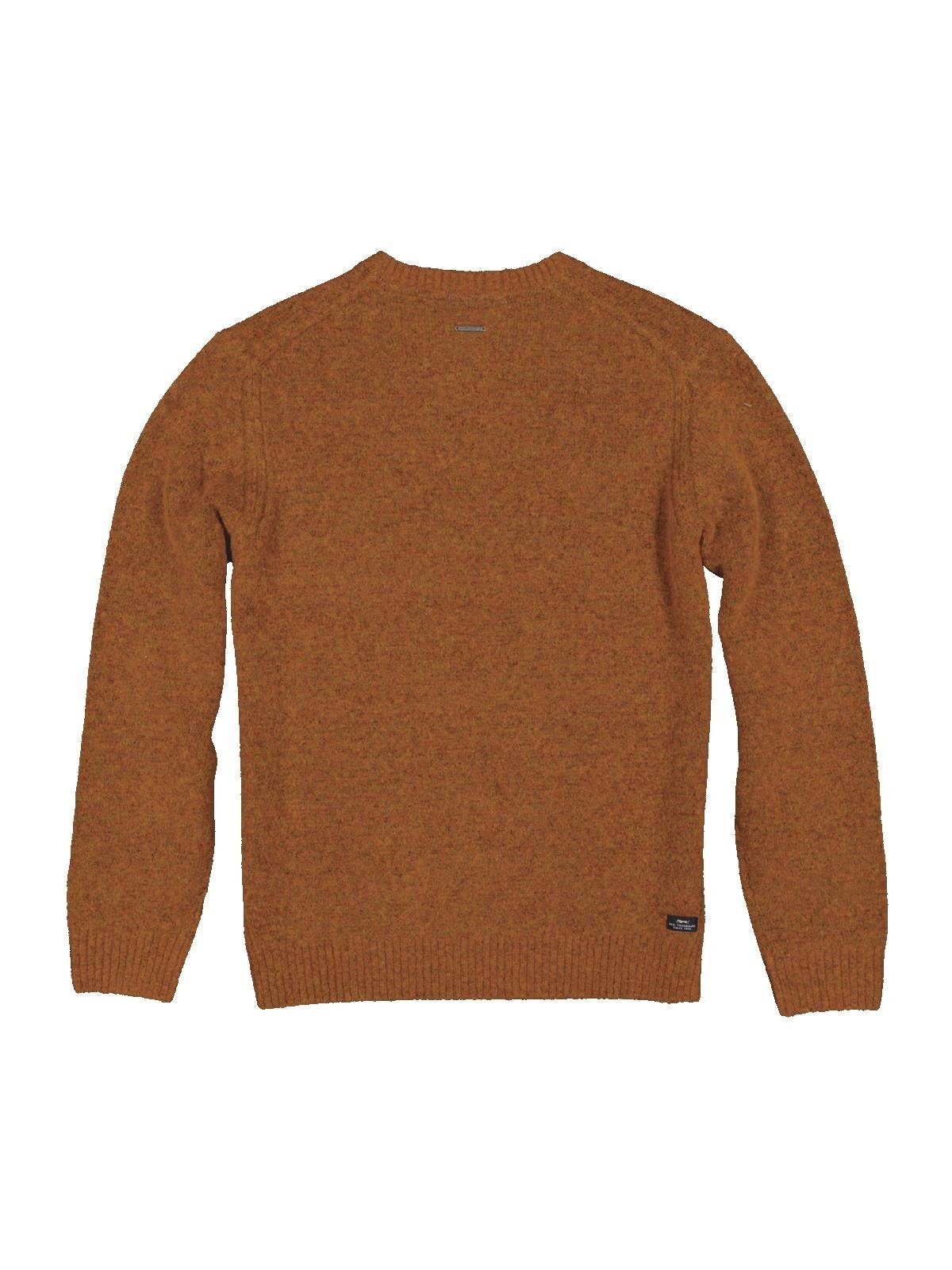 Engbers Rundhalspullover Herren Pullover uni, Orange