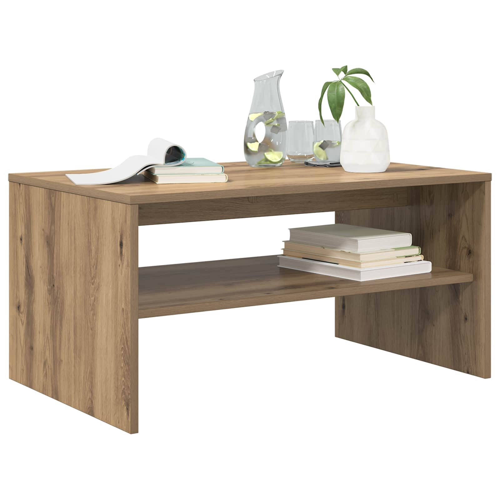 vidaXL Couchtisch Couchtisch Artisan-Eiche 80 x 50 x 40 cm Holzwerkstoff (1-St)