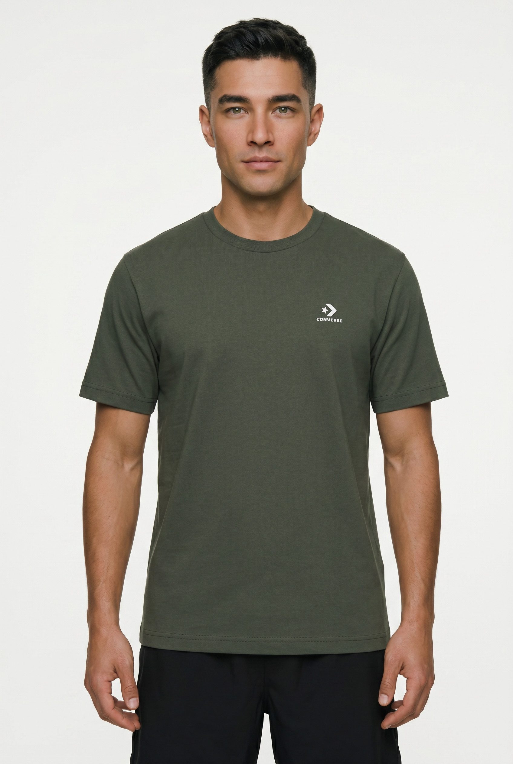 Converse T-Shirt STAR CHEV EMB TEE Kurzarm, mit Rundhalsausschnitt, ohne Verschluss, aus Baumwolle