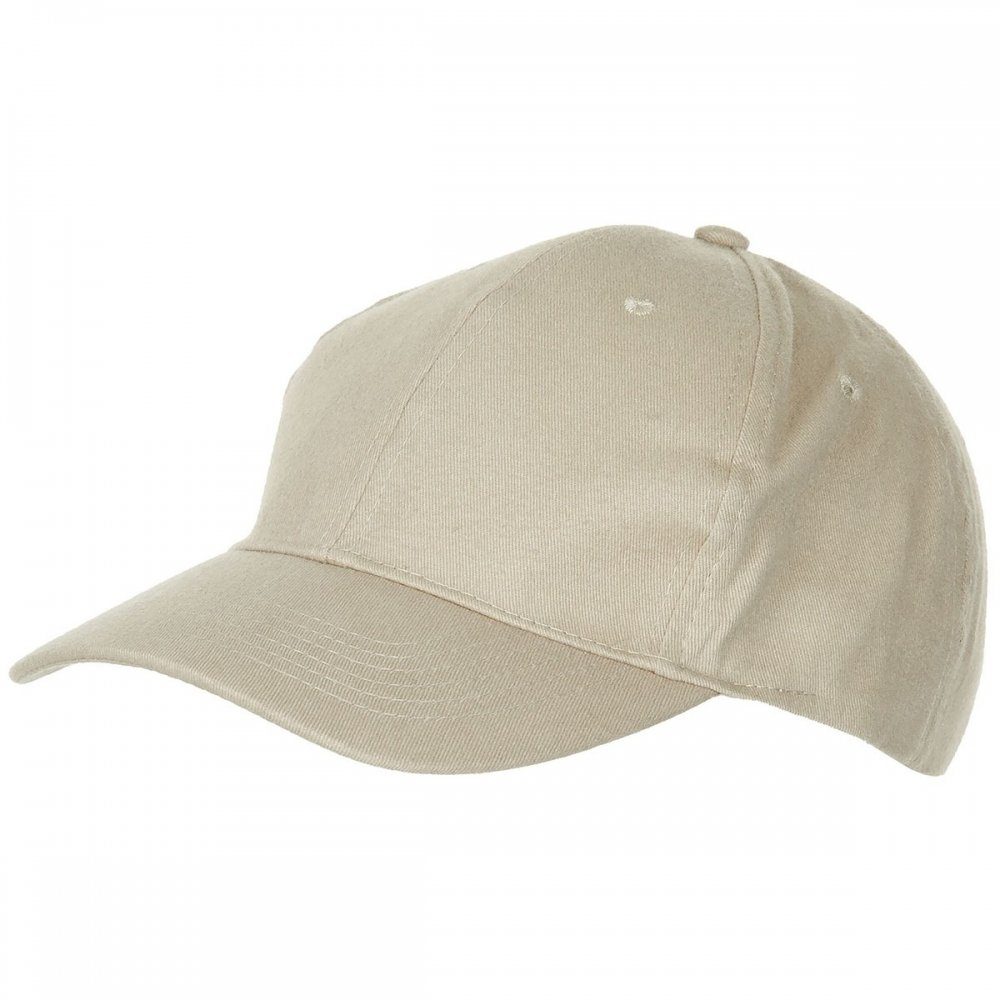 ProCompany Baseball Cap BB Cap, flach, Stofflasche, Messingver., khaki, gebrascht (Packung) 6-fach abgesteppter Schirm. € 14,90