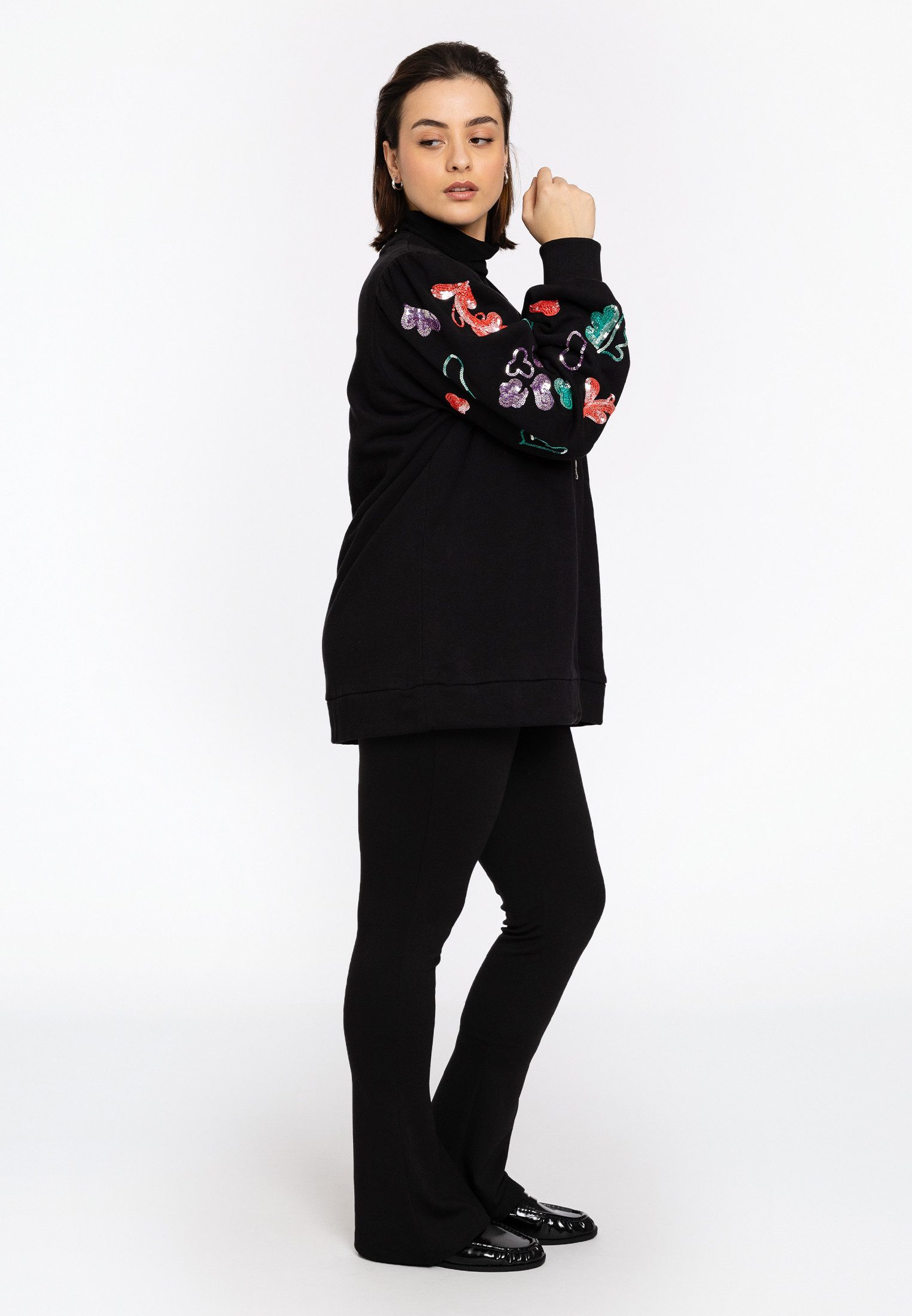 YOEK Langmantel Damen Jacke mit Langarm