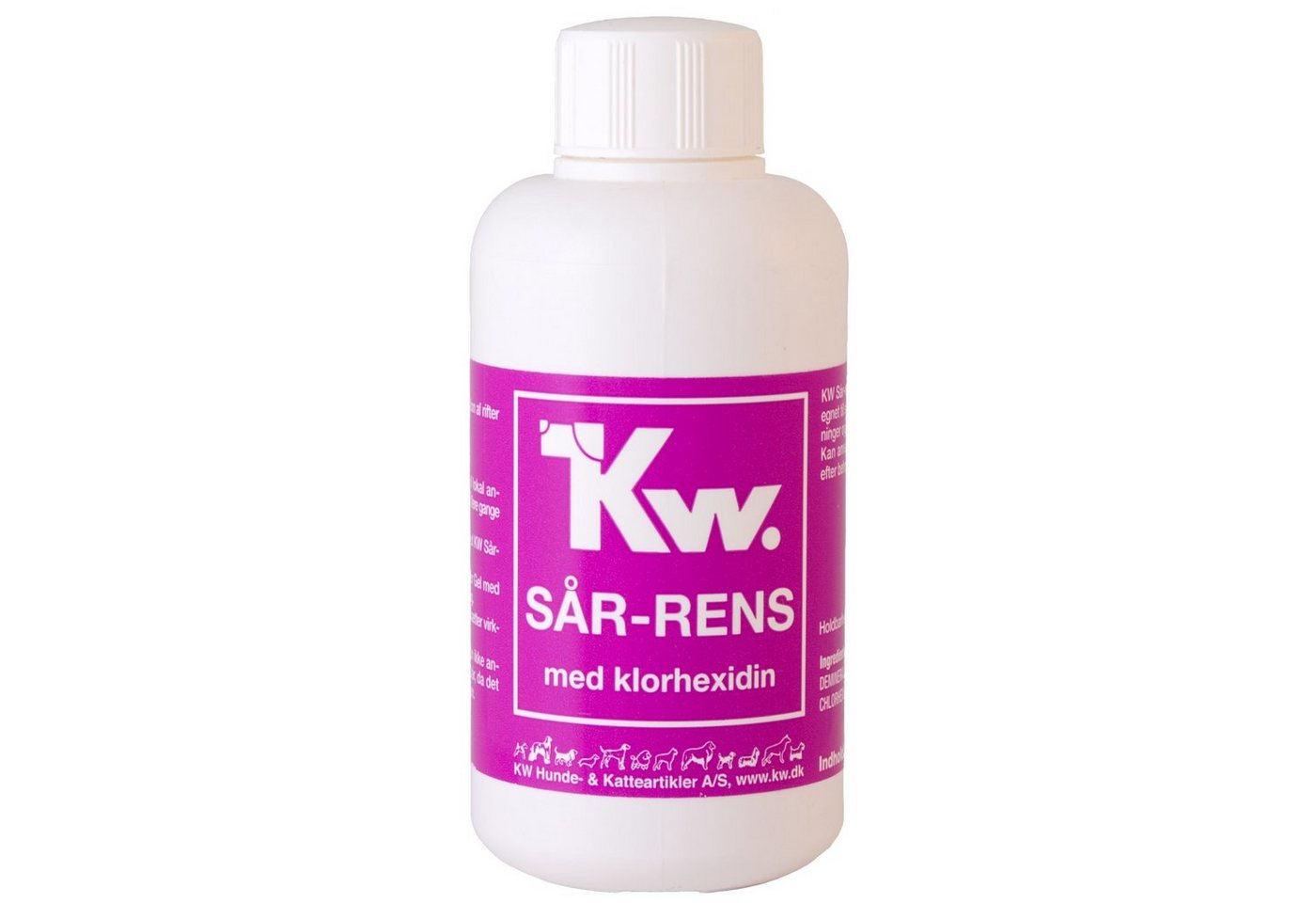 KW Tier-Hautpflegemittel Wundreiniger mit Chlorhexidin 100 ml, Für Hunde, Katzen und Kleintiere