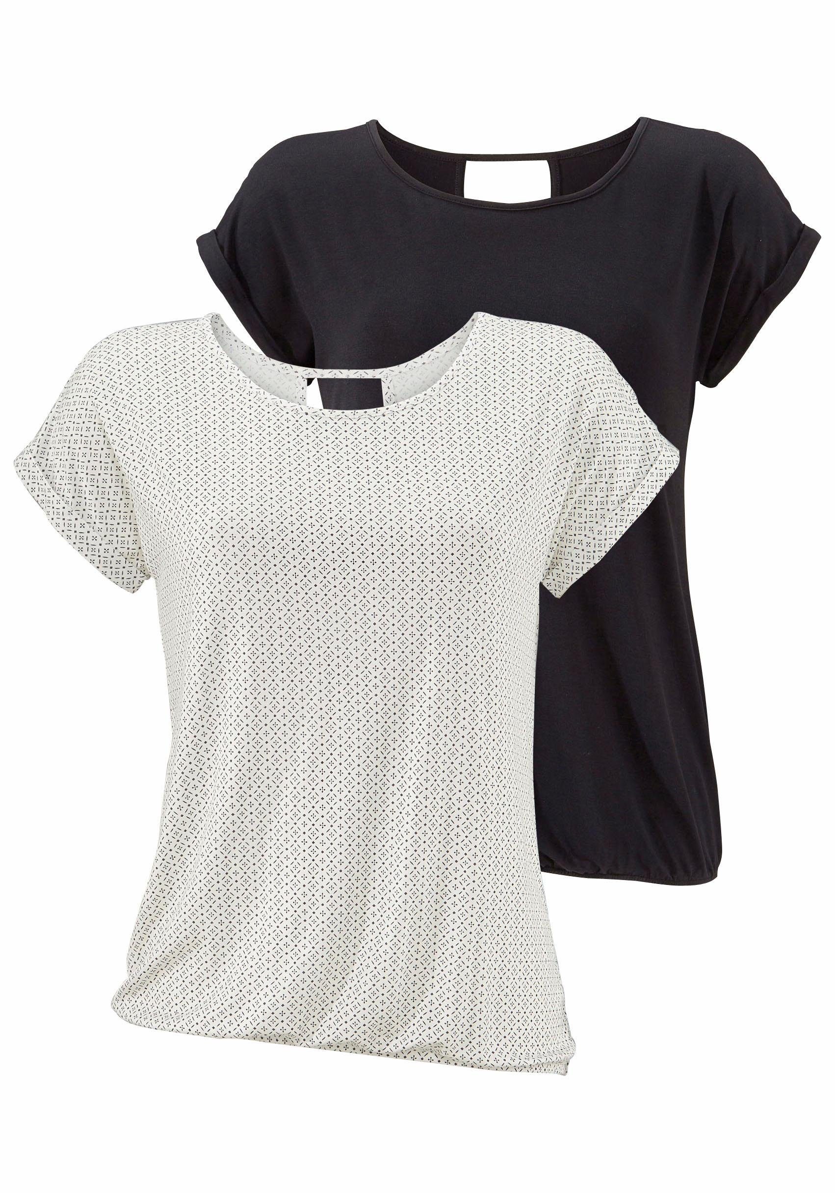 Kurzarmshirt mit modischem Cut-Out